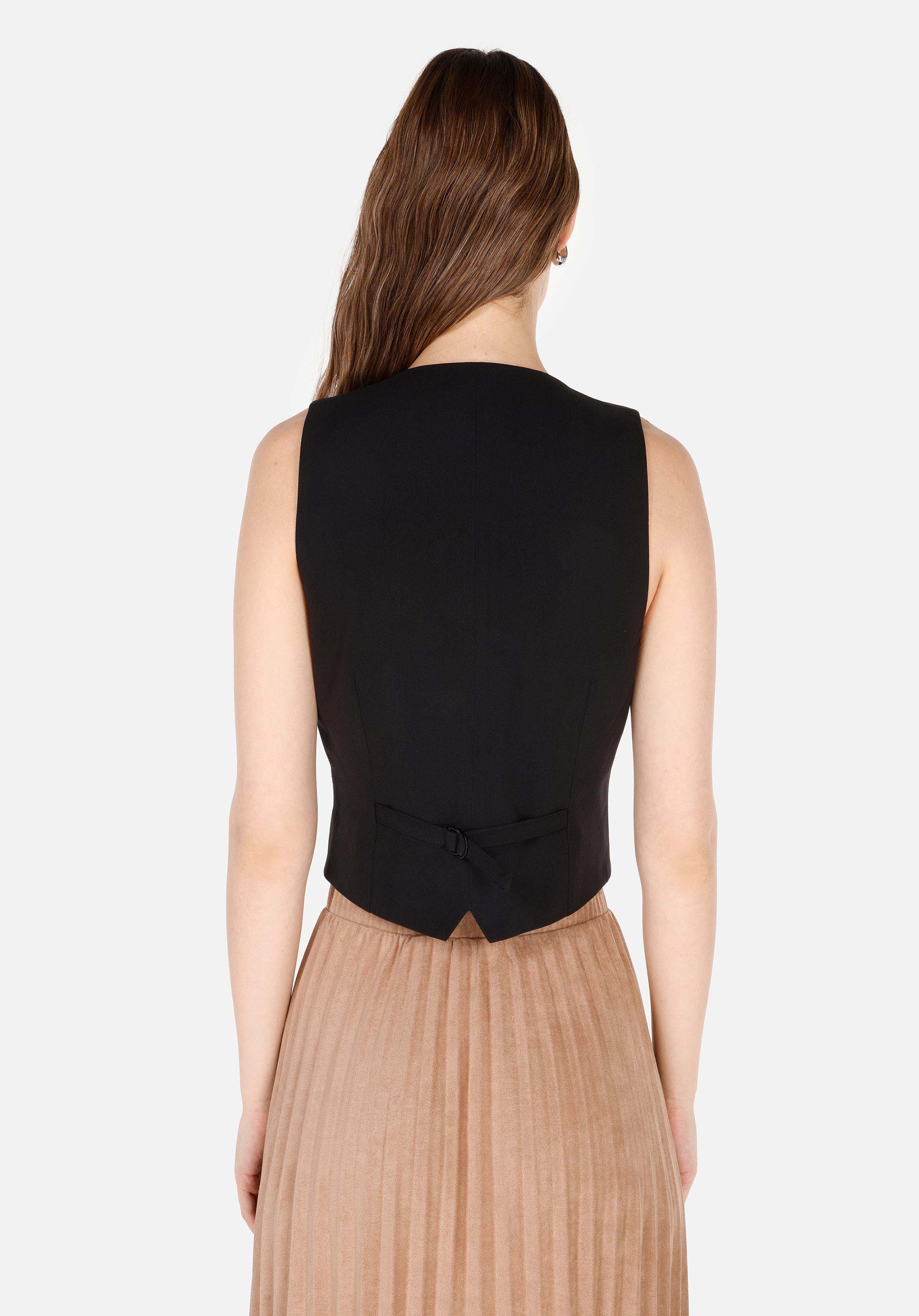 Afficher les détails de Noir Femmes Chemise À Manches Courtes