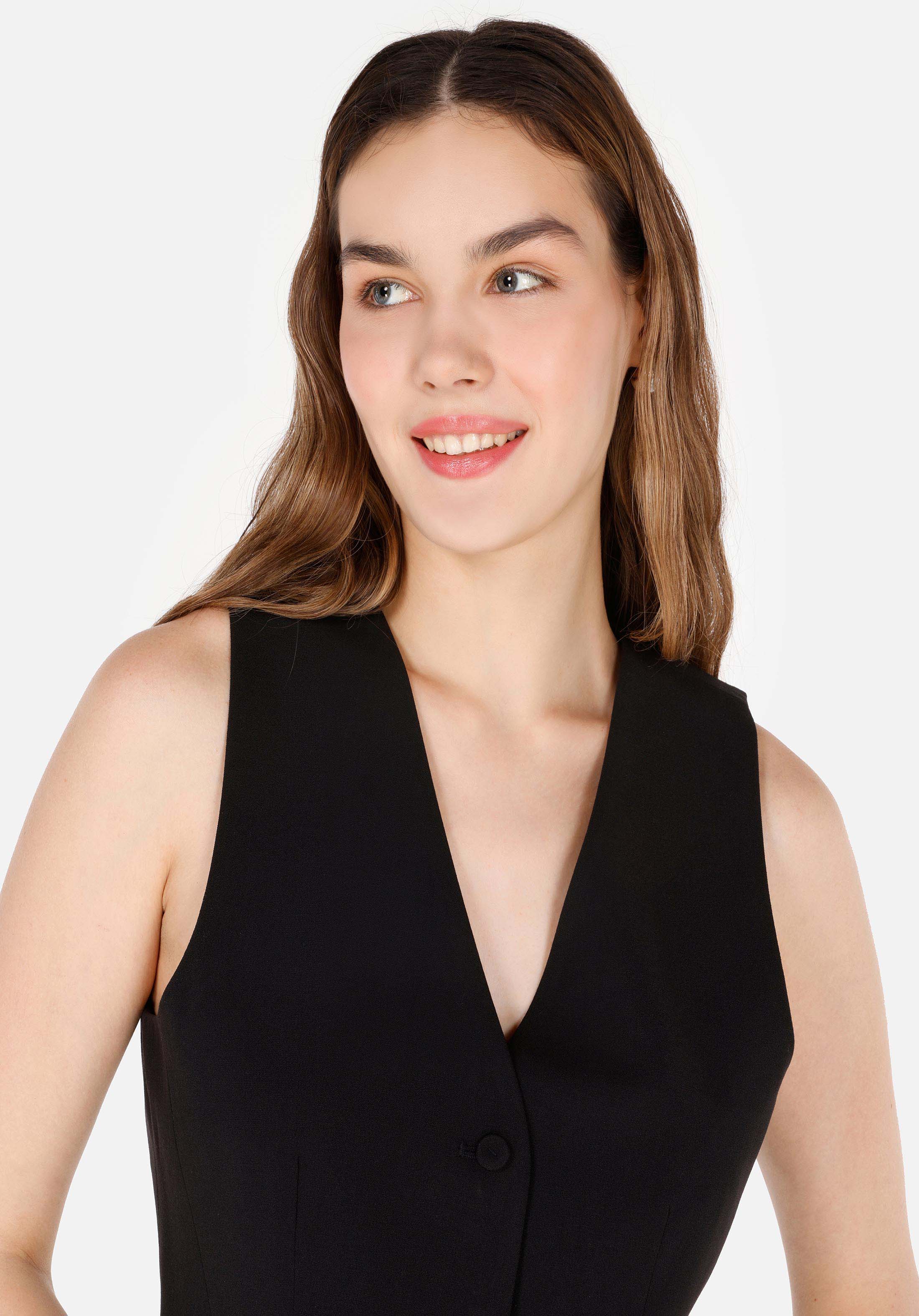 Afficher les détails de Noir Femmes Chemise À Manches Courtes