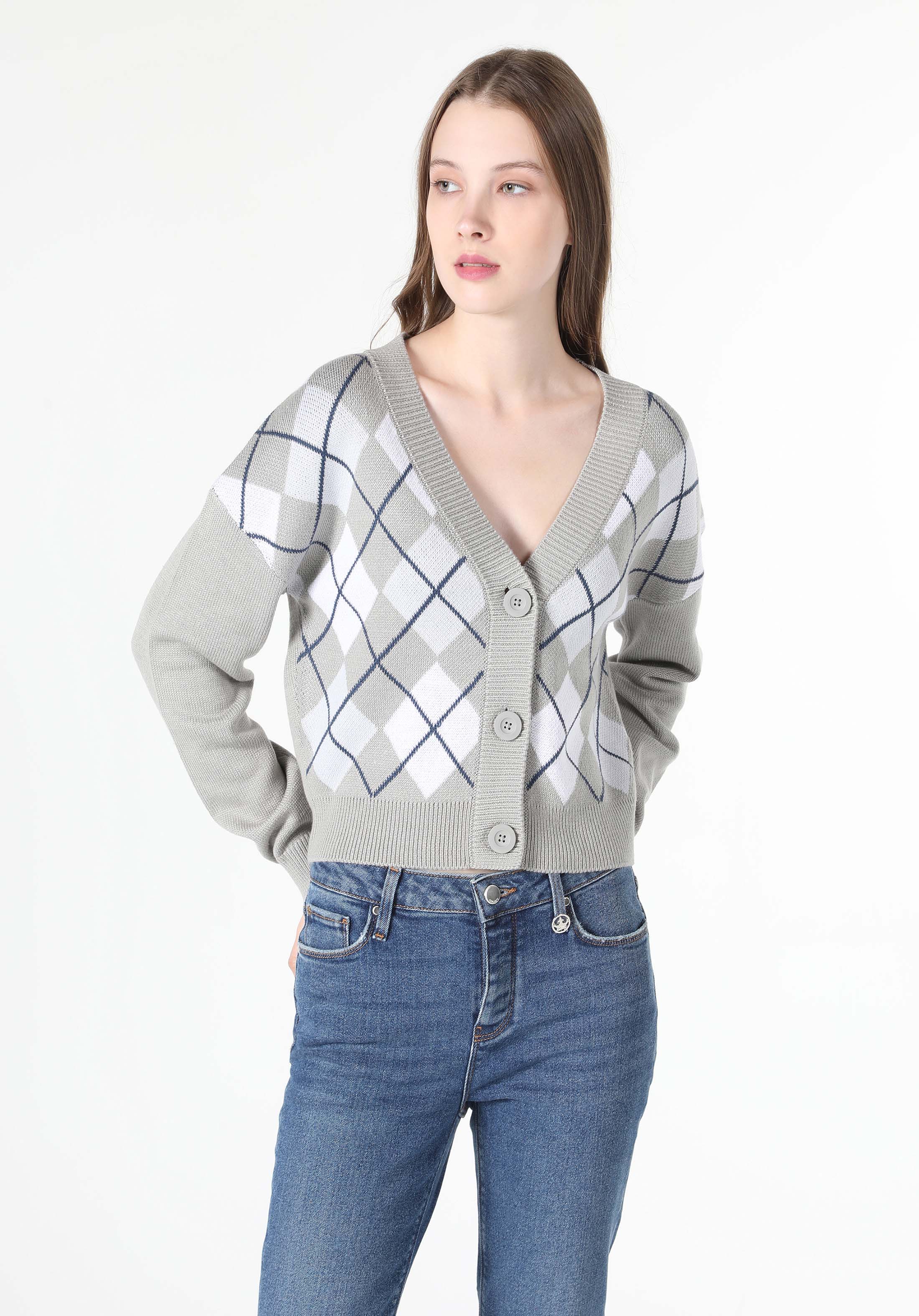 Afficher les détails de Multicolou Femmes Cardigan