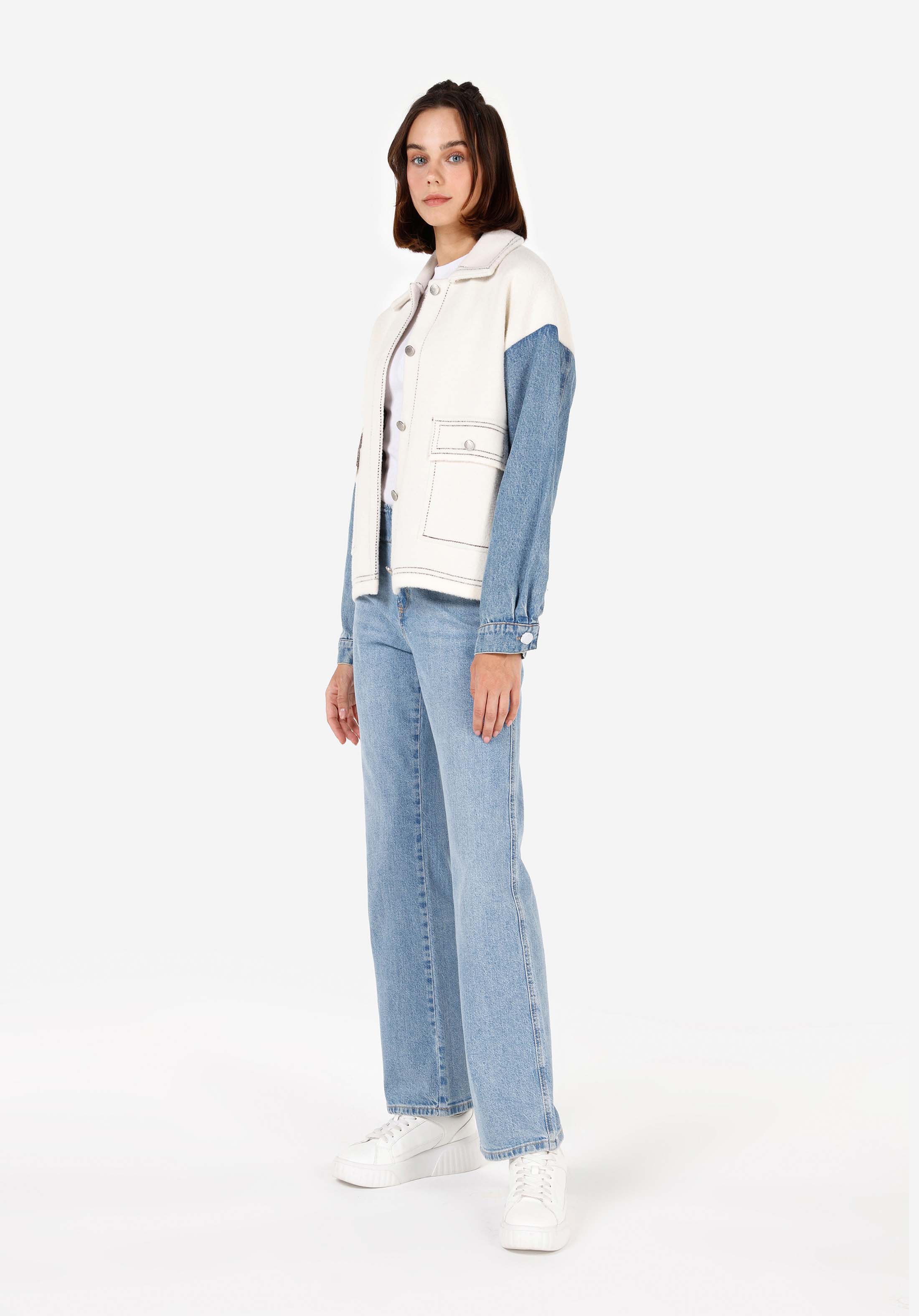 Afficher les détails de Blanc Femmes Cardigan