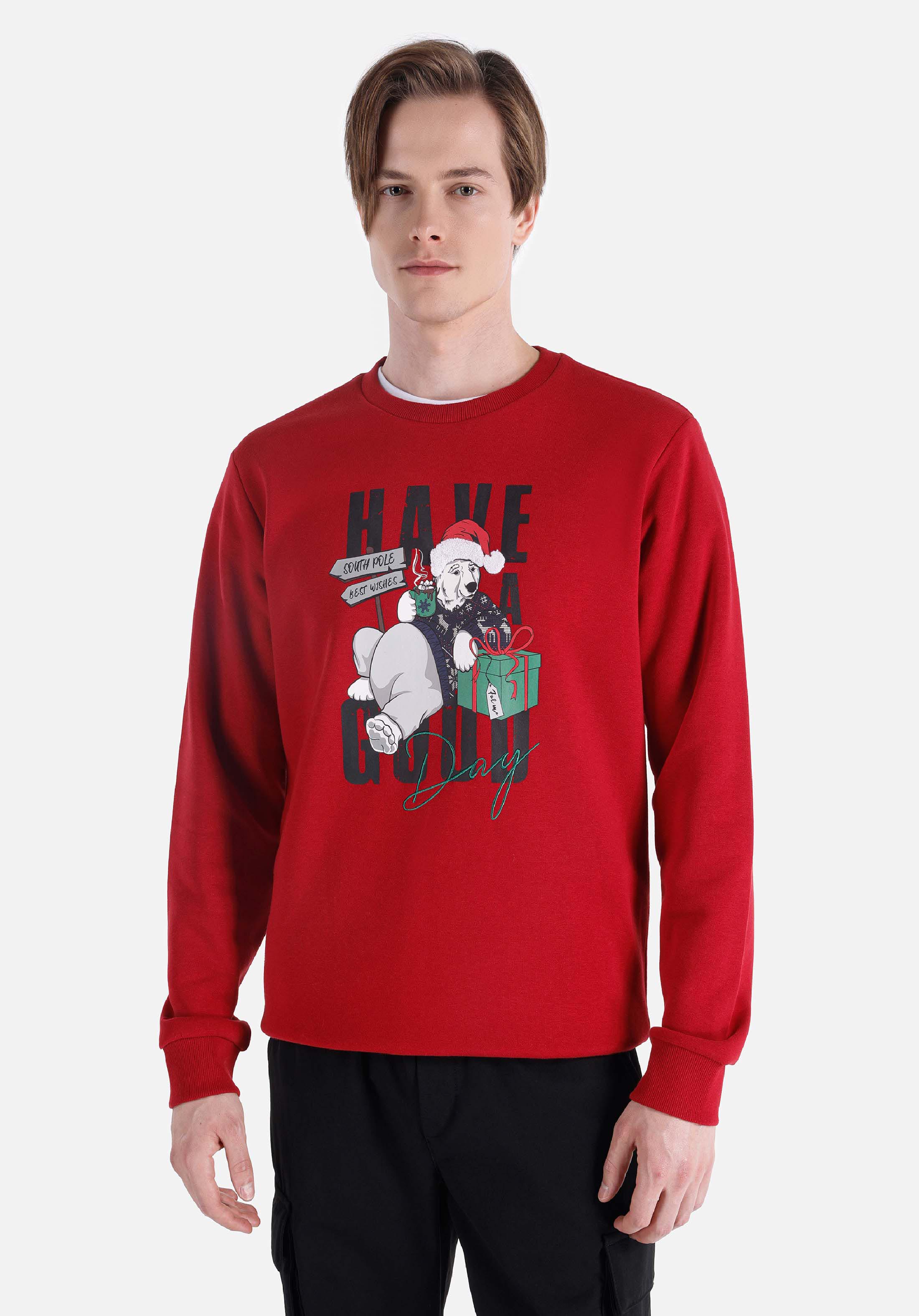 Afficher les détails de Rouge Homme Pull-over