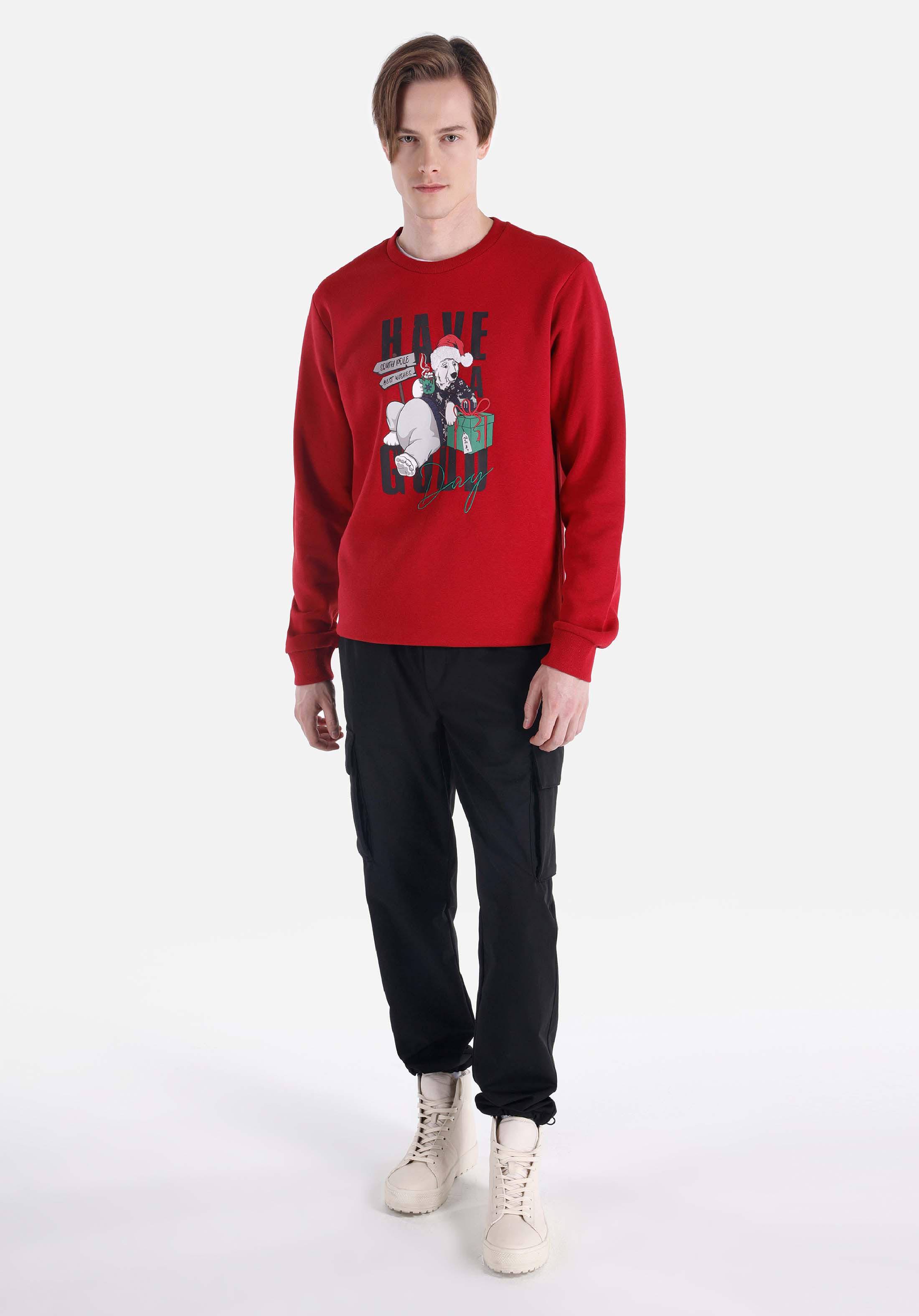 Afficher les détails de Rouge Homme Pull-over