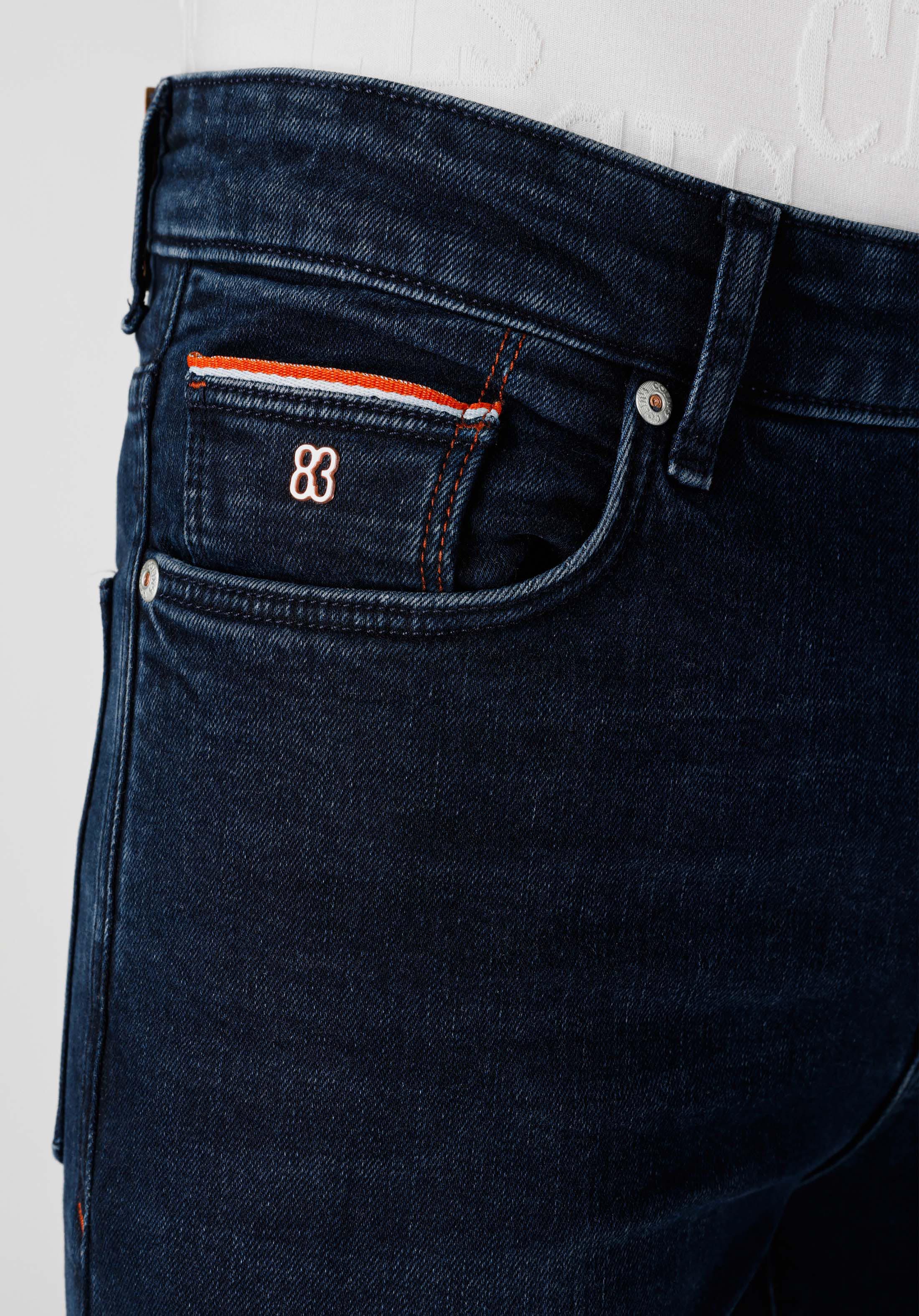 Afficher les détails de 035 Pantalon En Jean Ryan Bleu Foncé Coupe Skinny Pour Homme Cl1065217