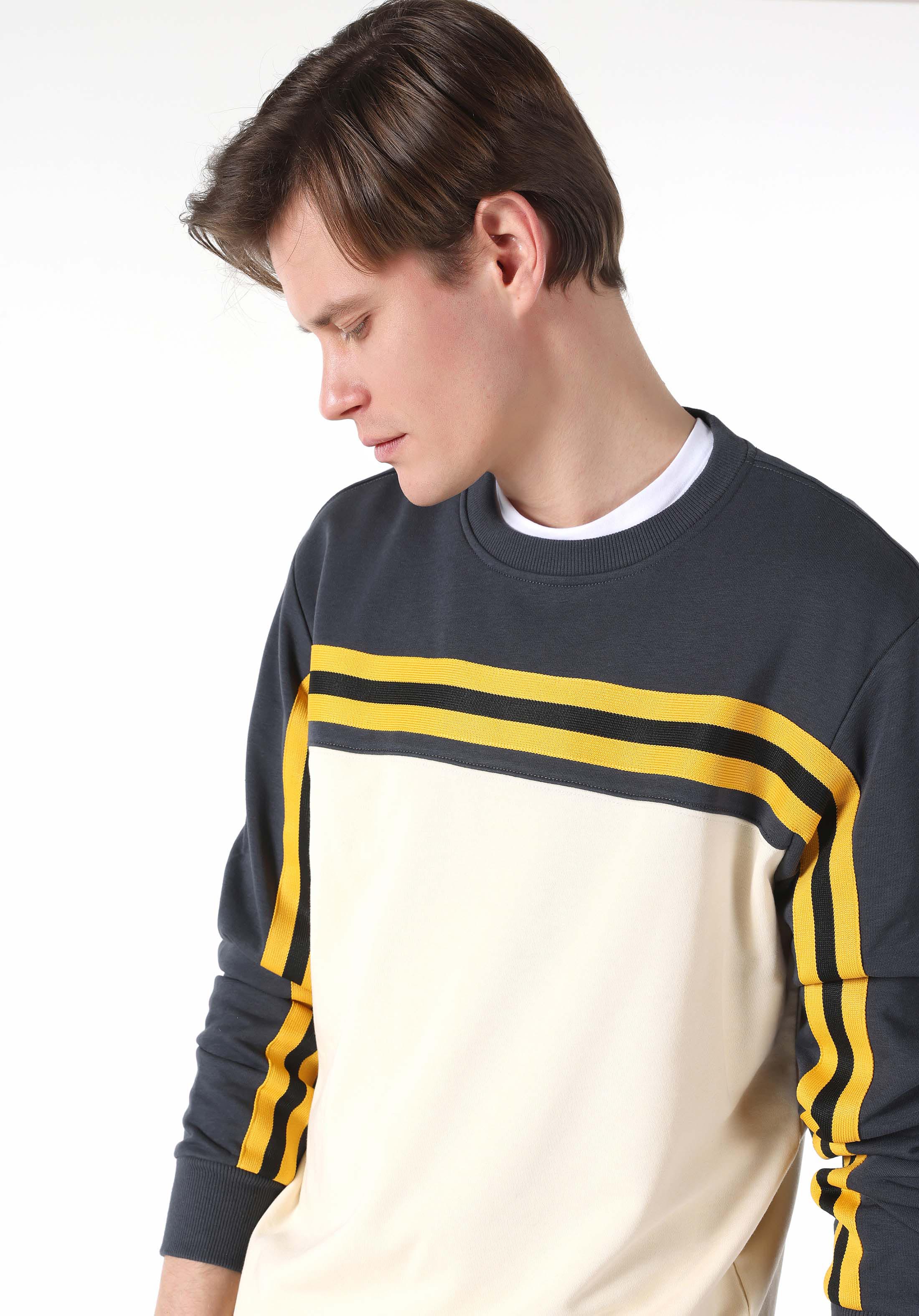 Afficher les détails de Beige Homme Pull-over