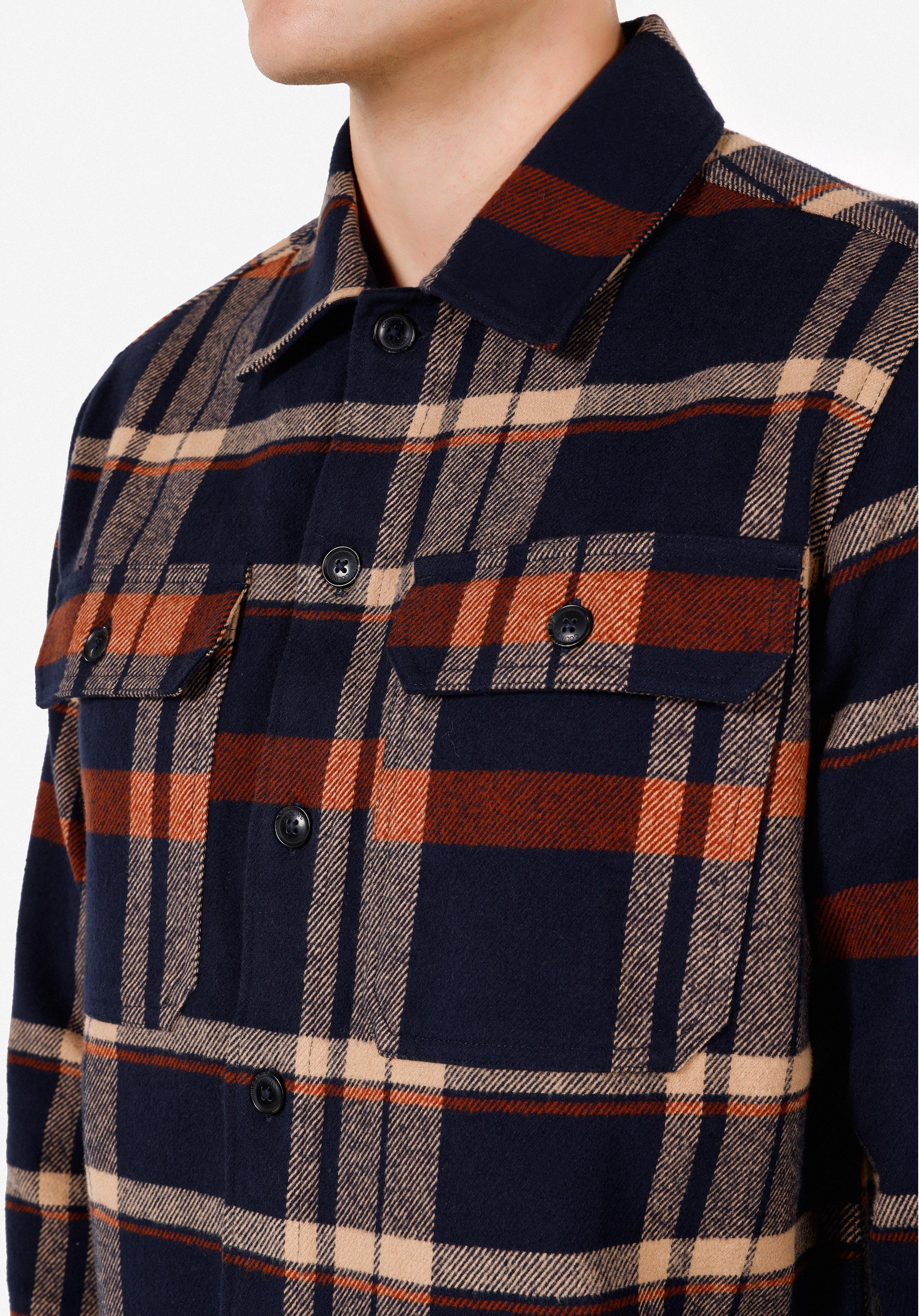 Afficher les détails de Marine Homme Chemise À Manches Longues