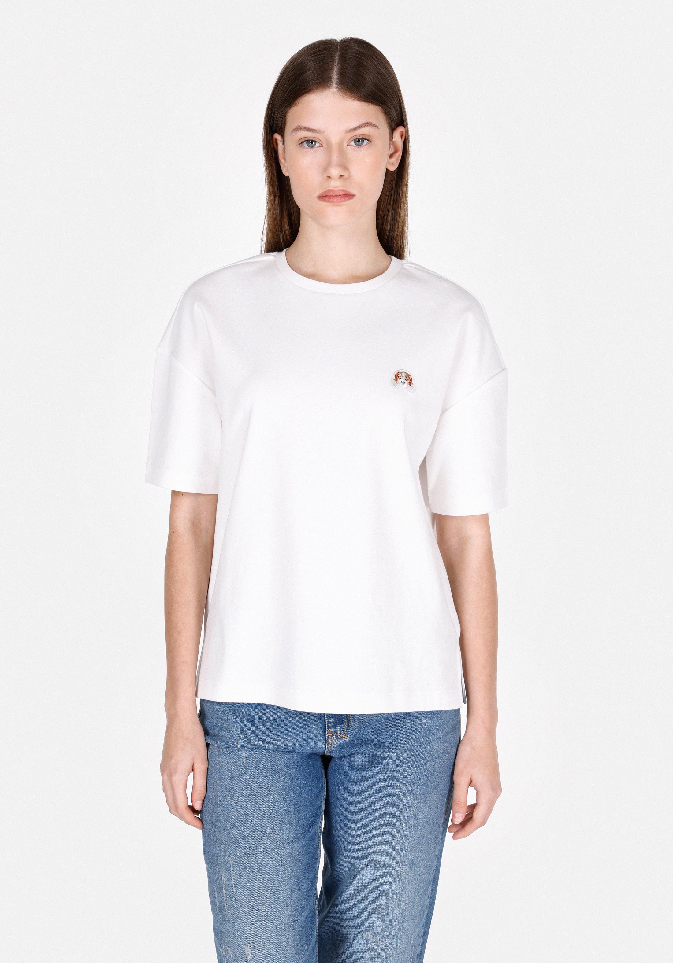 Afficher les détails de Blanc Femmes T-shirt À Manches Courtes