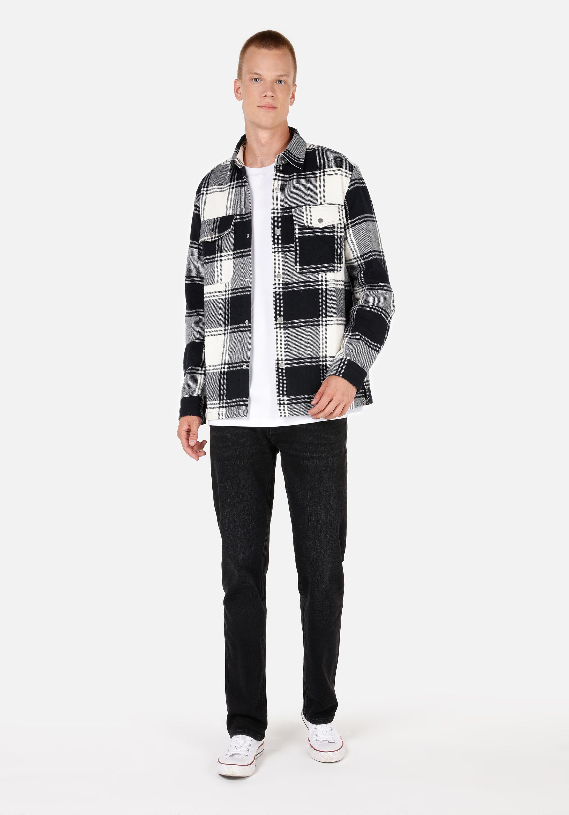 Afficher les détails de Anthracite Homme Chemise À Manches Longues