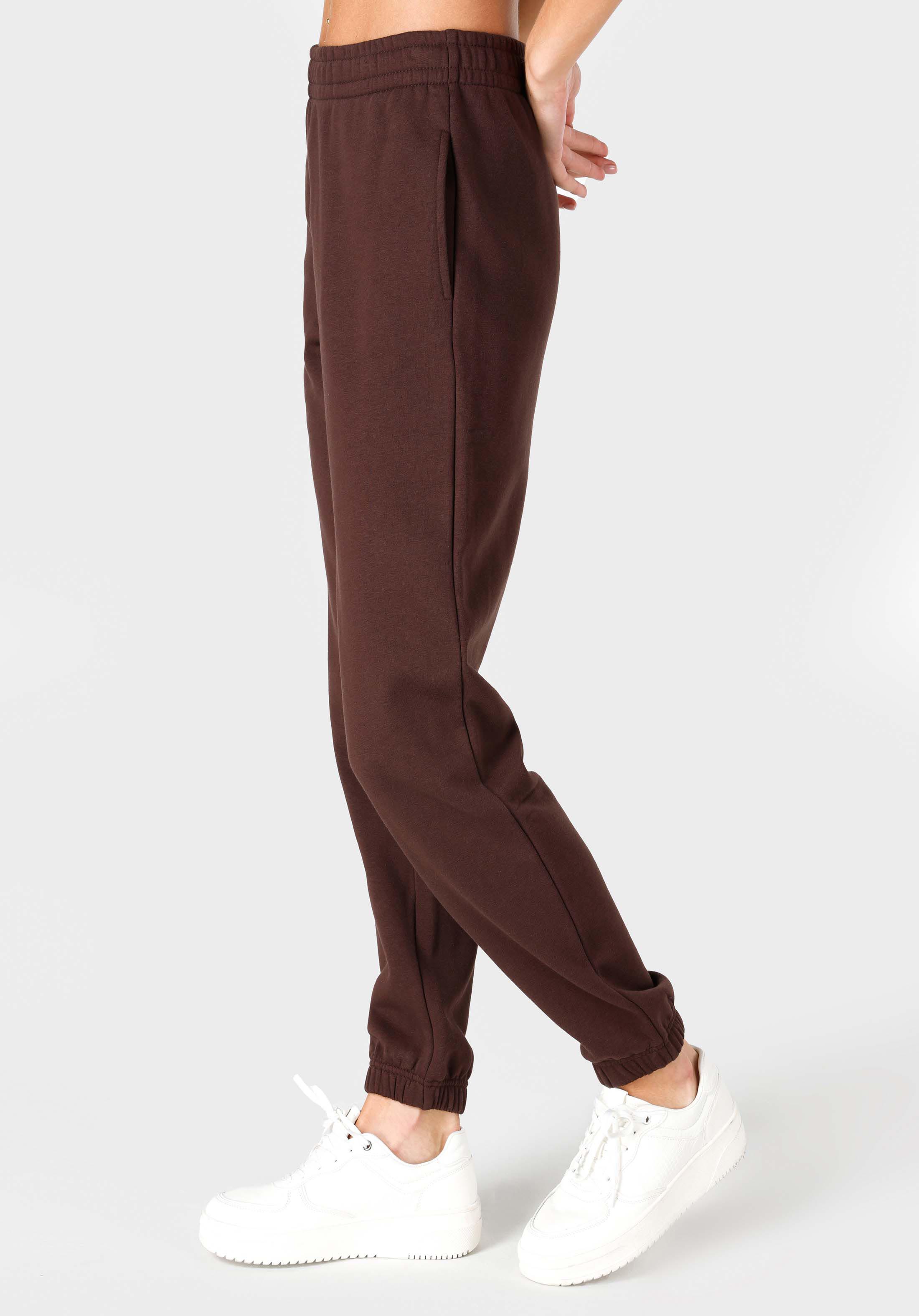 Afficher les détails de Marron Femmes Pantalon De Survêtement