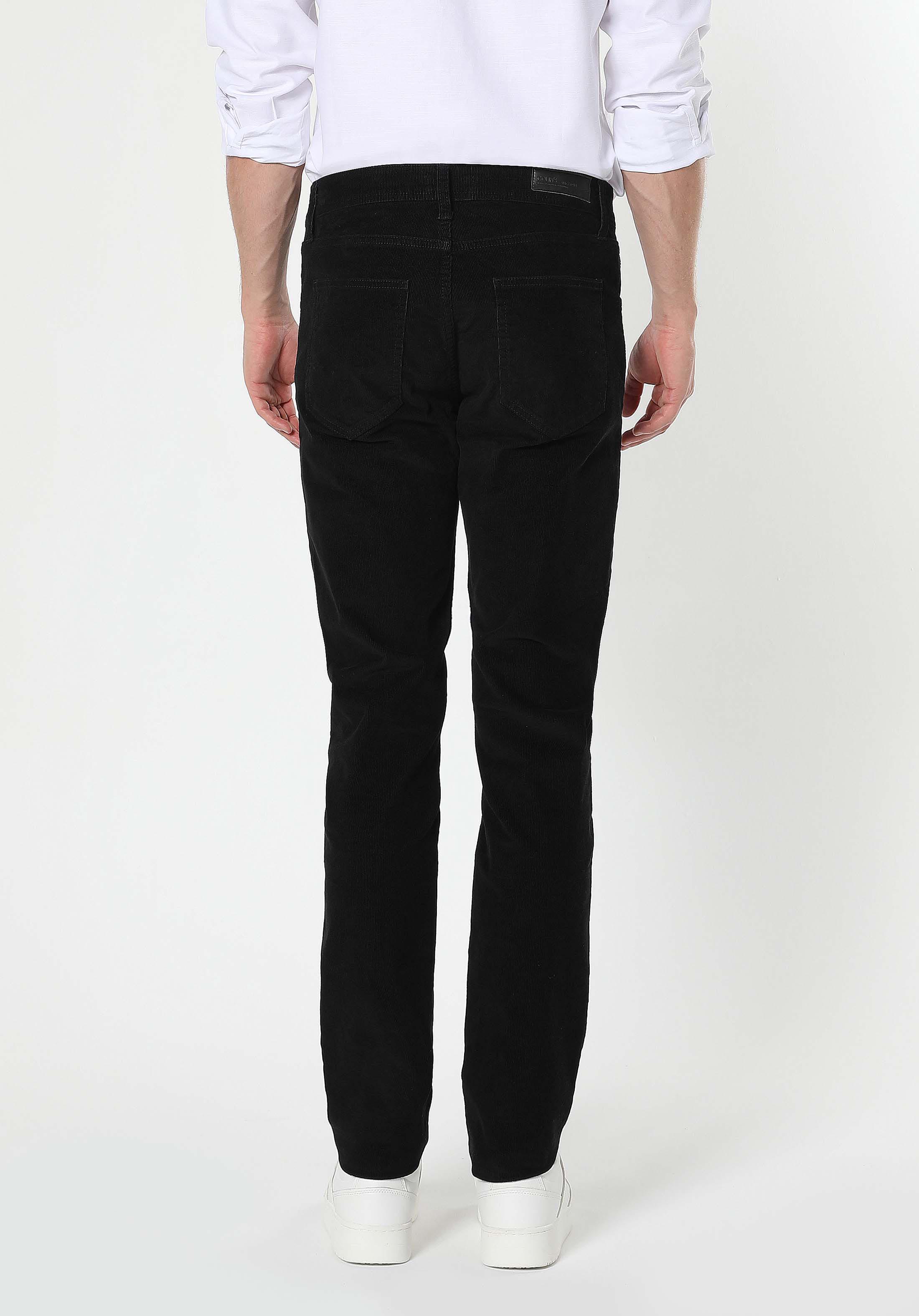 Afficher les détails de Pantalon Anthracıte Coupe Droite Jambe Taille Moyenne Coupe Droite Pour Homme Cl1050234