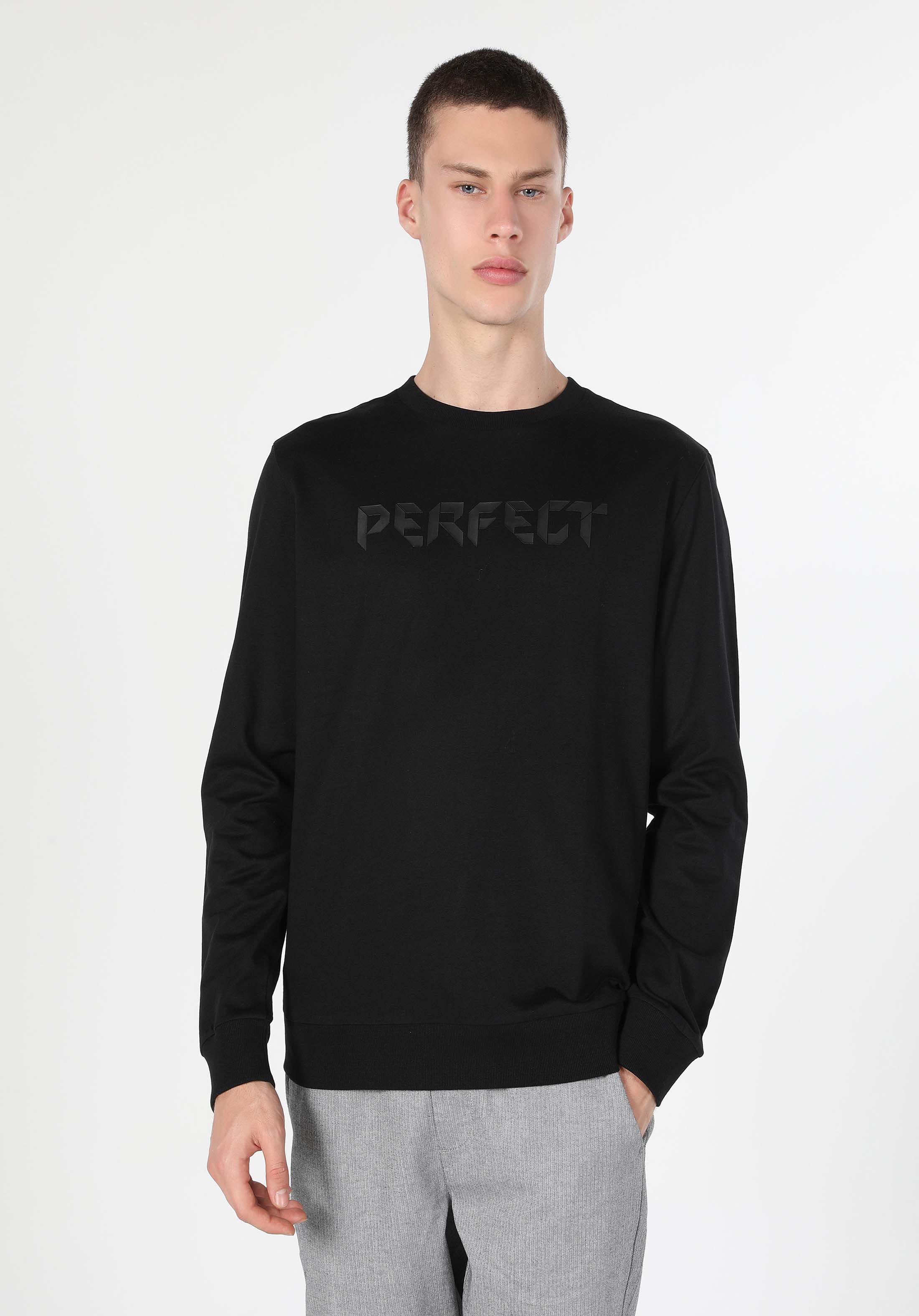 Afficher les détails de Sweatshirt Noır Regular Fit Pour Homme Cl1060122