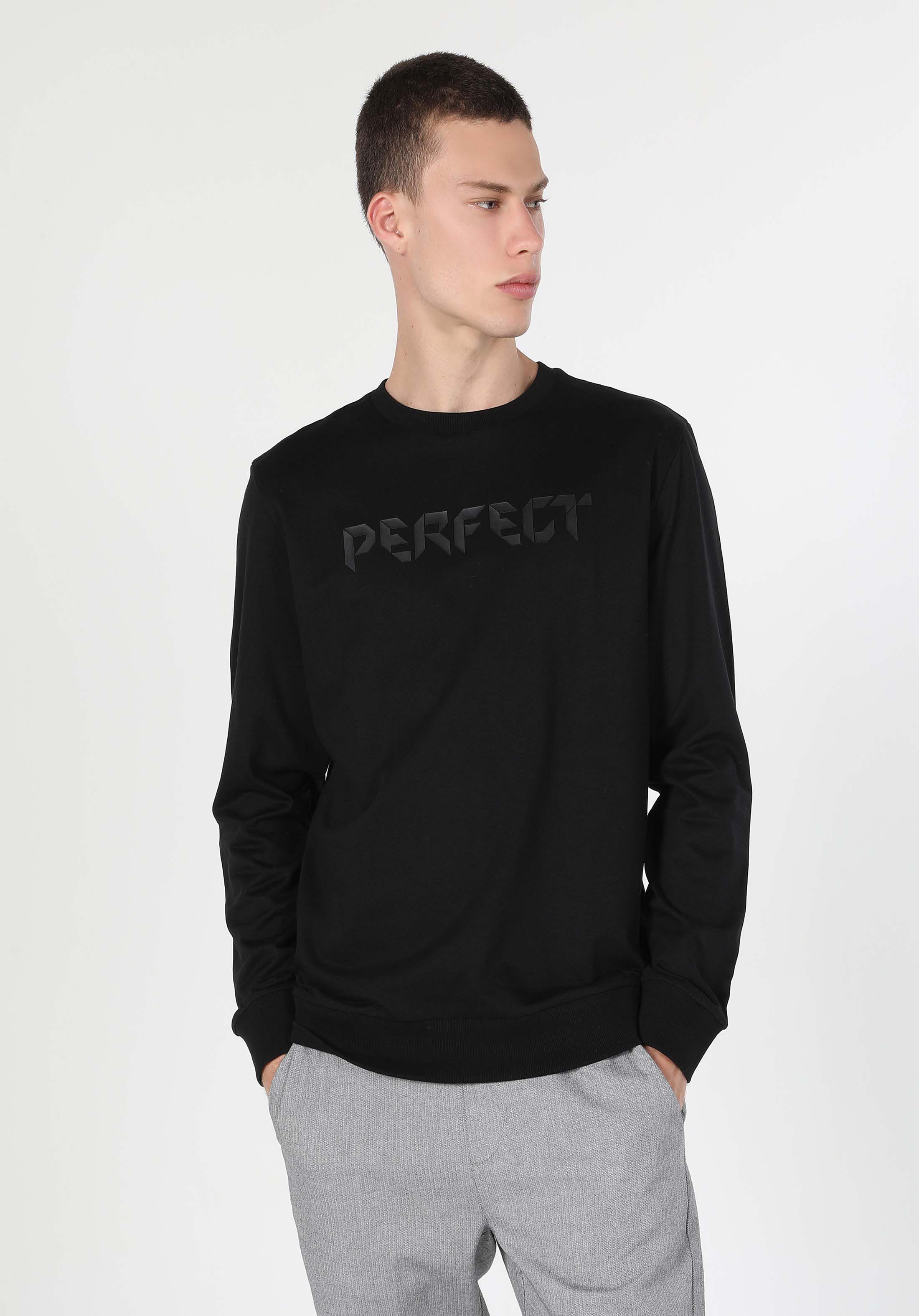 Afficher les détails de Sweatshirt Noır Regular Fit Pour Homme Cl1060122
