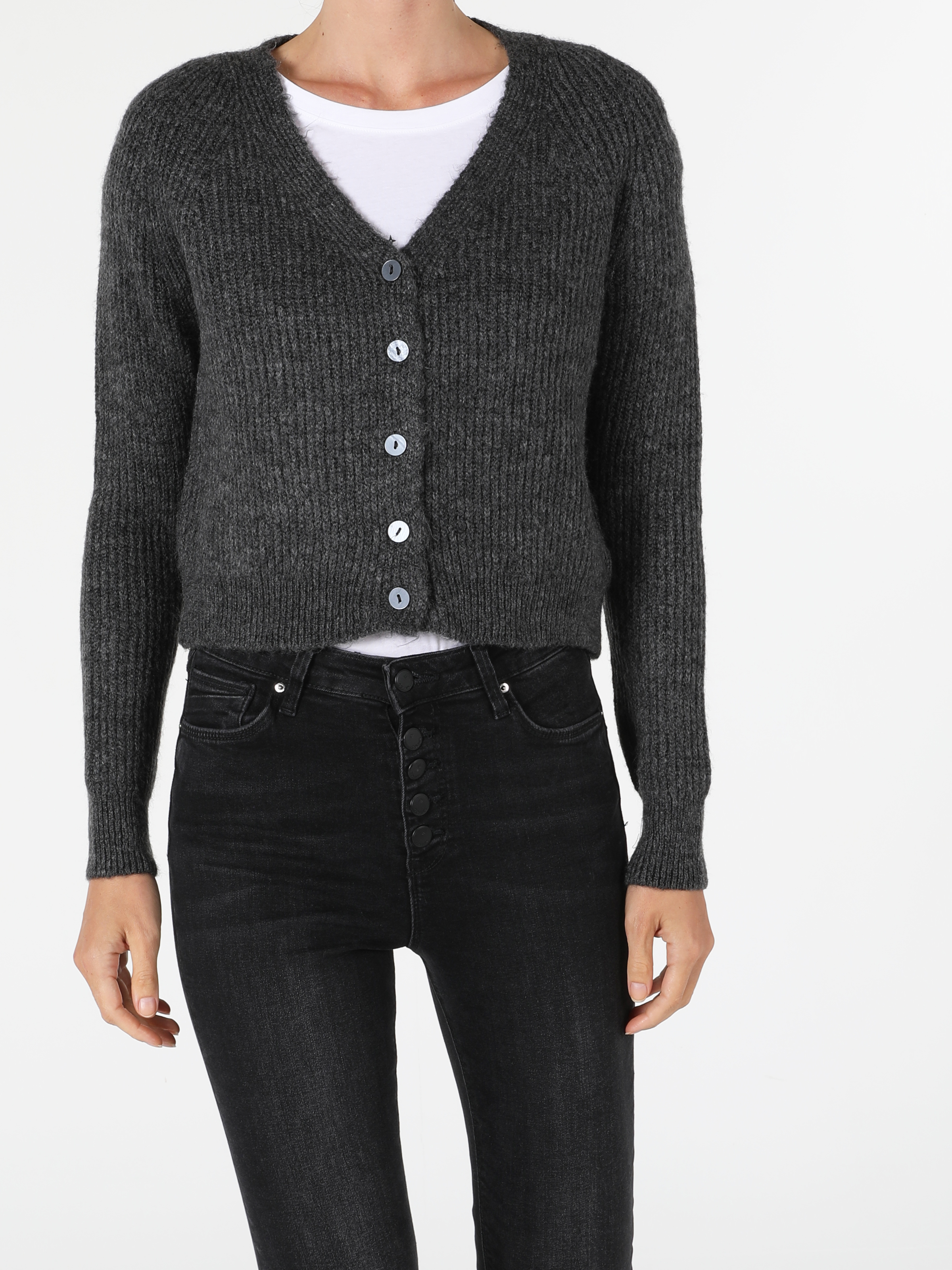 Afficher les détails de Anthracite Femmes Cardigan