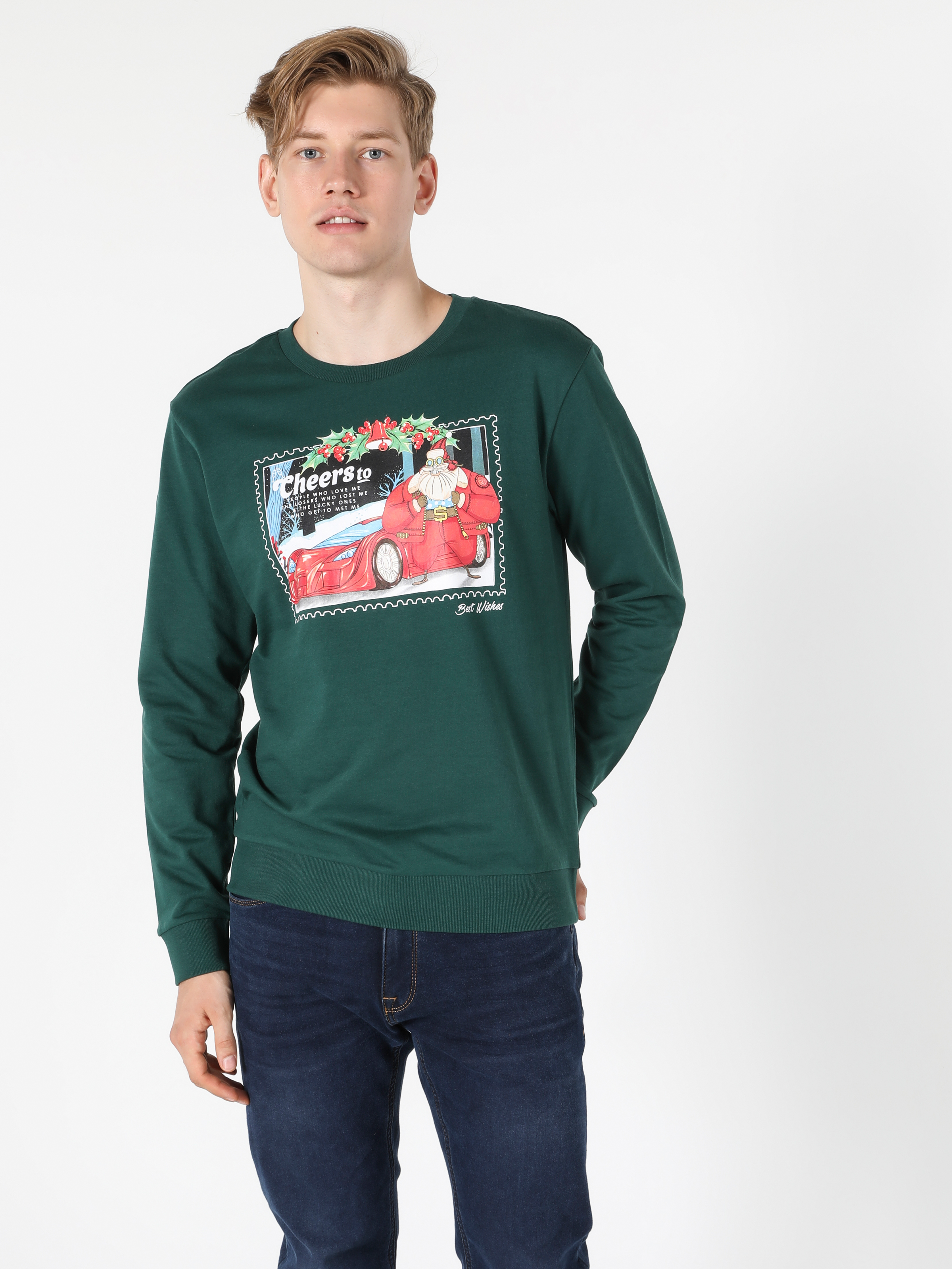 Afficher les détails de Vert Homme Pull-over
