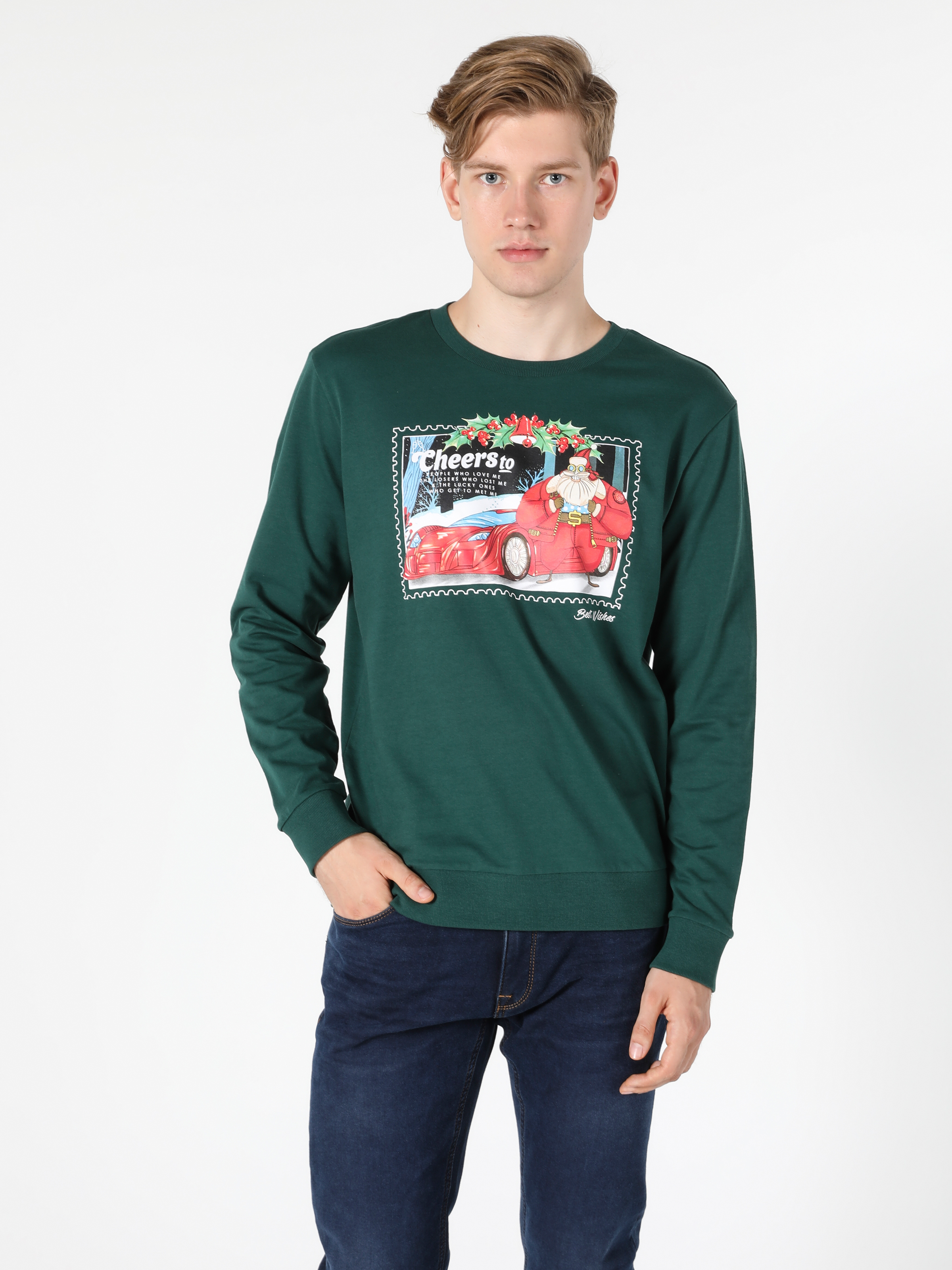 Afficher les détails de Vert Homme Pull-over