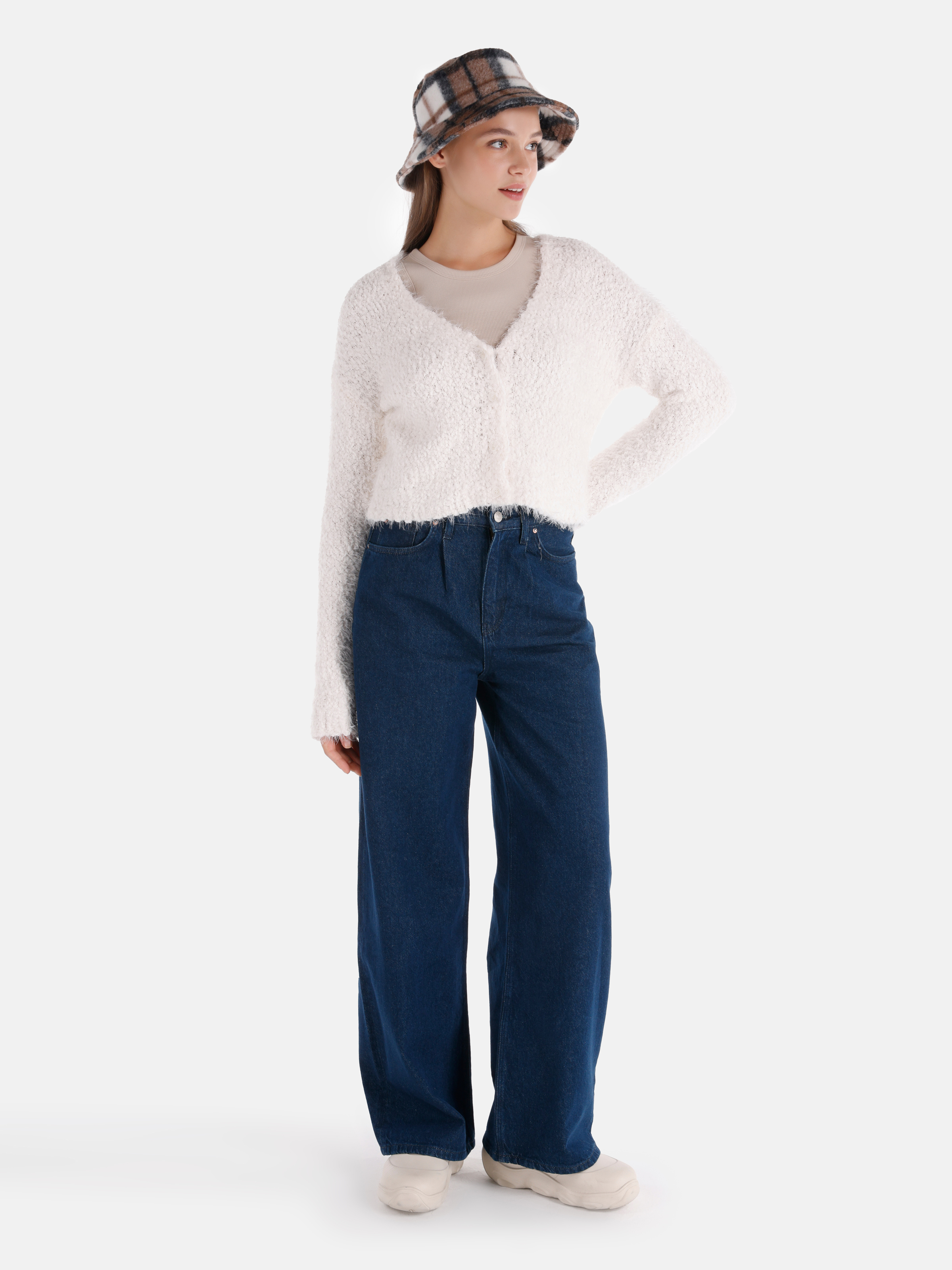 Afficher les détails de Blanc Femmes Cardigan