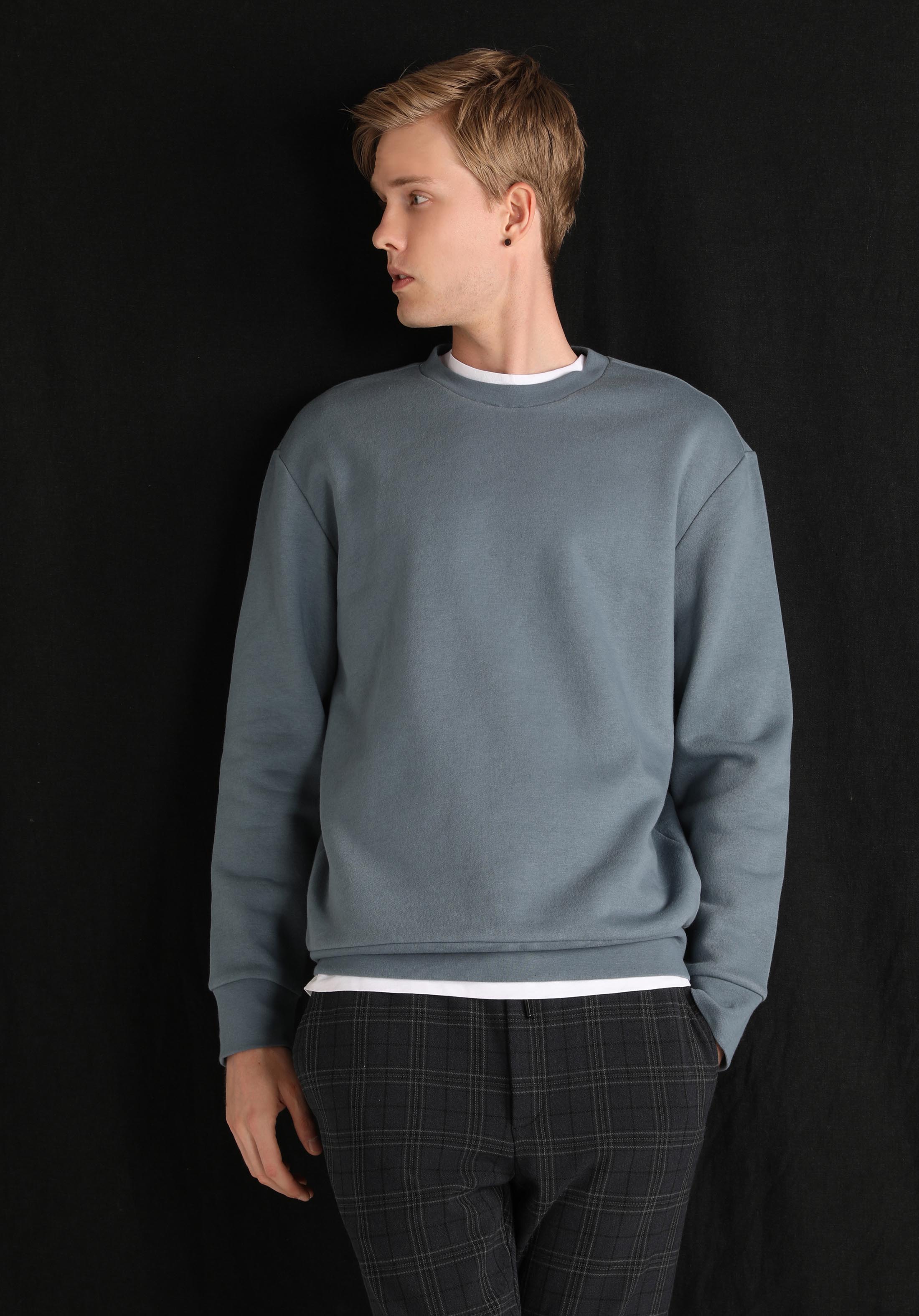Afficher les détails de Bleu Homme Pull-over