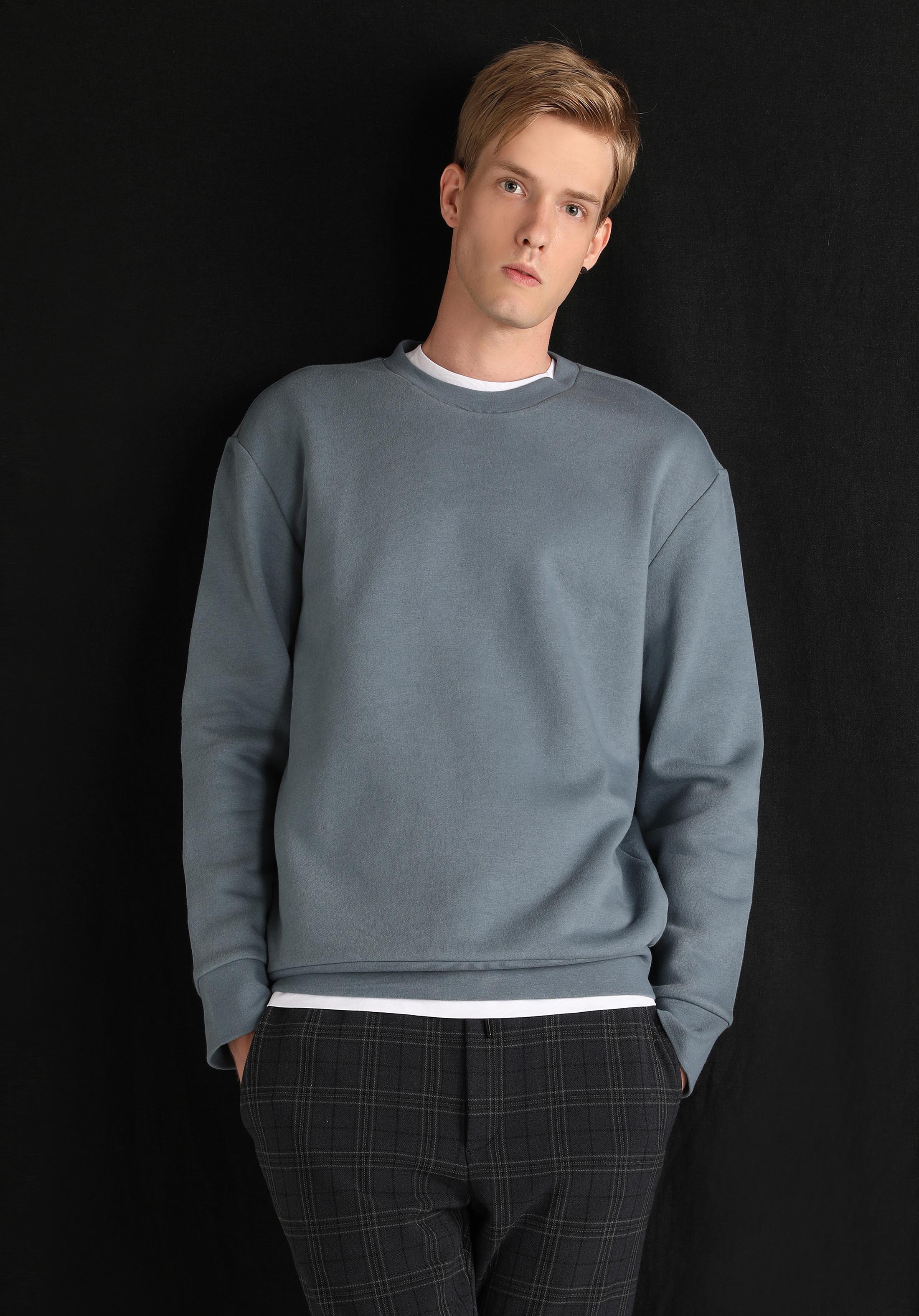 Afficher les détails de Bleu Homme Pull-over