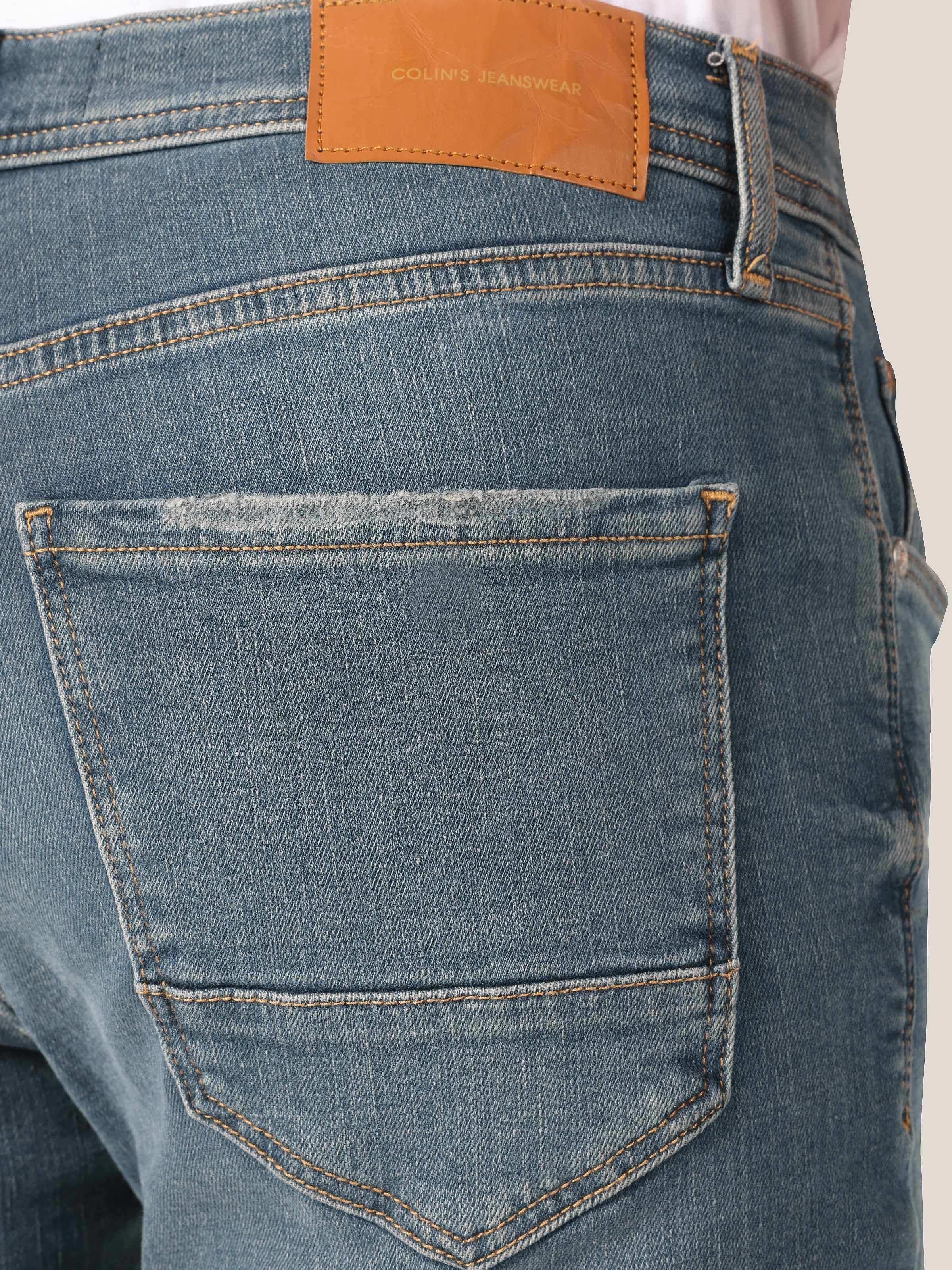 Afficher les détails de 035 Ryan Pantalon Super Slim Taille Haute Pour Homme, Bleu