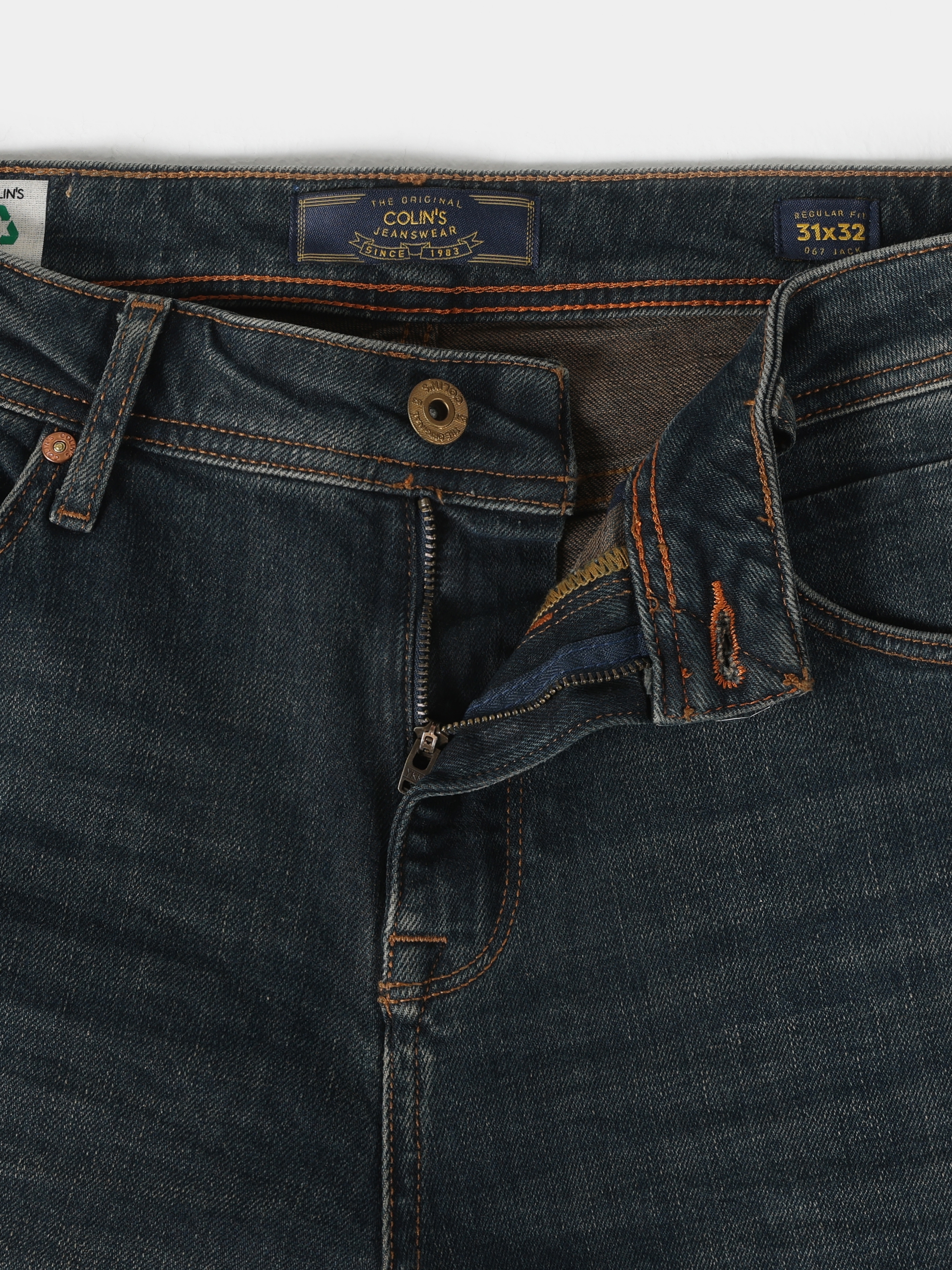 Afficher les détails de 067 Jack Pantalon Taille Moyenne Coupe Droite Jambe Droite Marron Pour Homme
