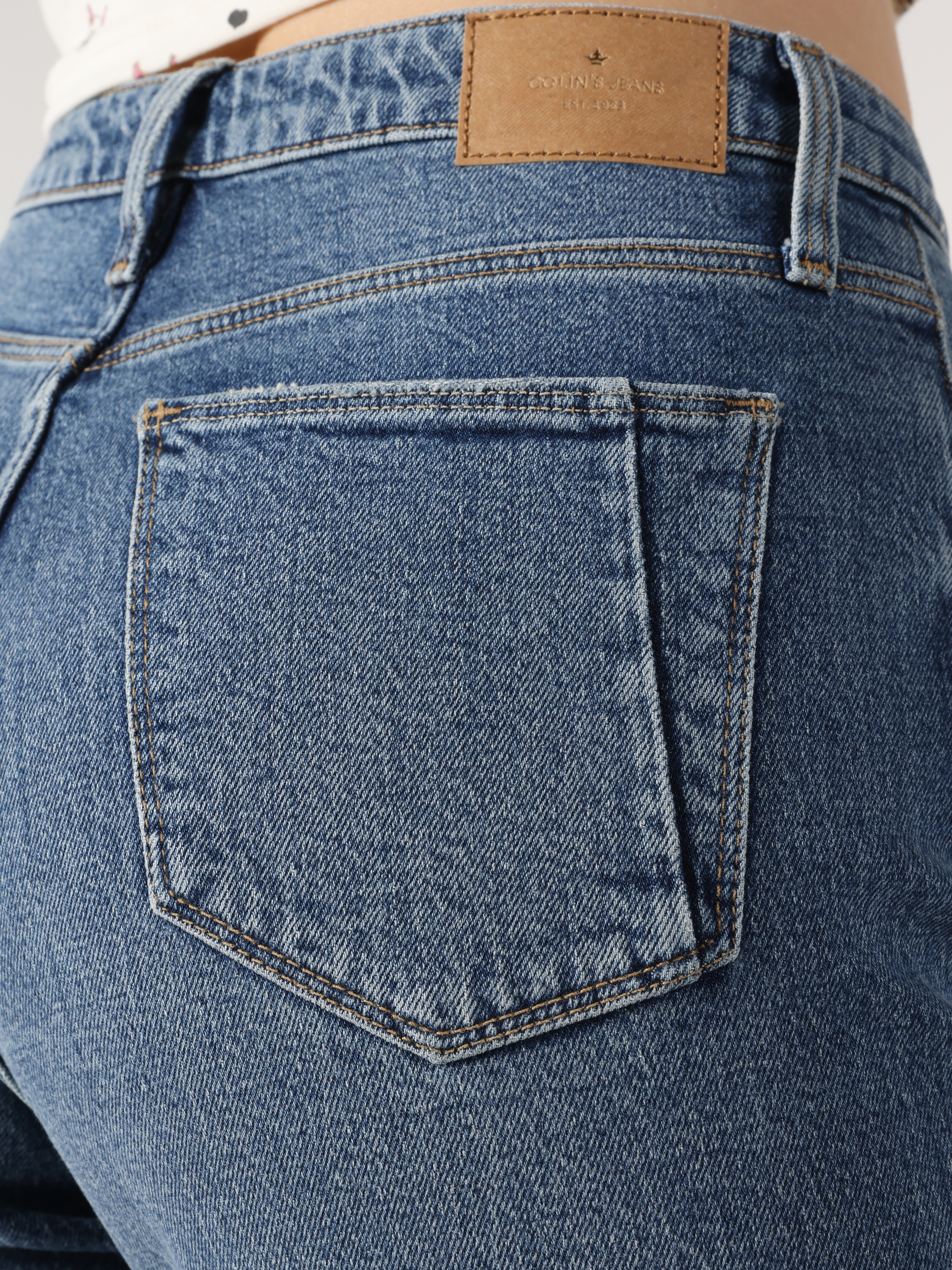 Afficher les détails de 891 Maya Pantalon En Jean Bleu Pour Femme, Coupe Slim, Taille Normale, Jambe Effilée