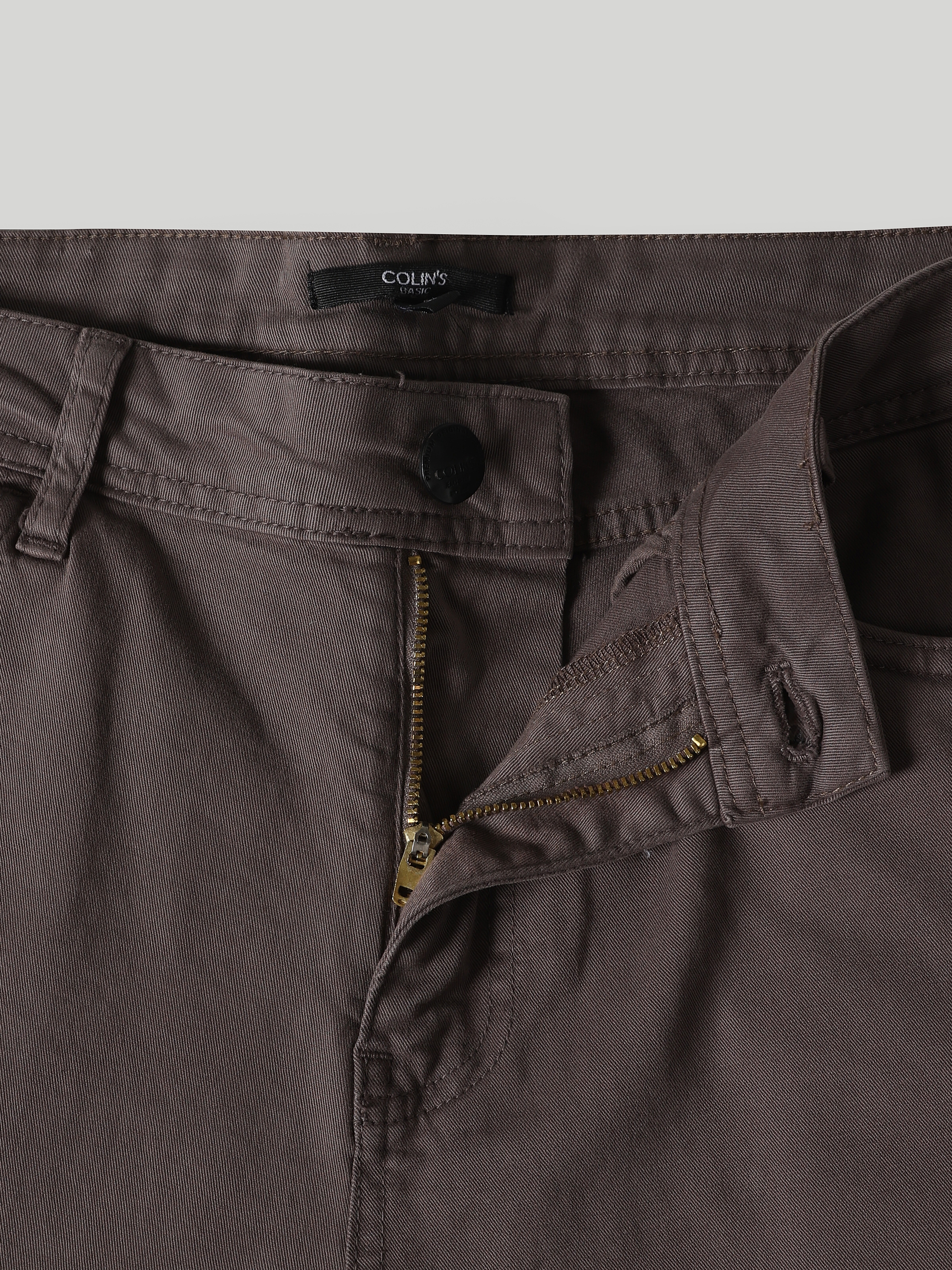 Afficher les détails de Pantalon Homme Coupe Droite Taille Basse Coupe Normale Jambe Droite Anthracite