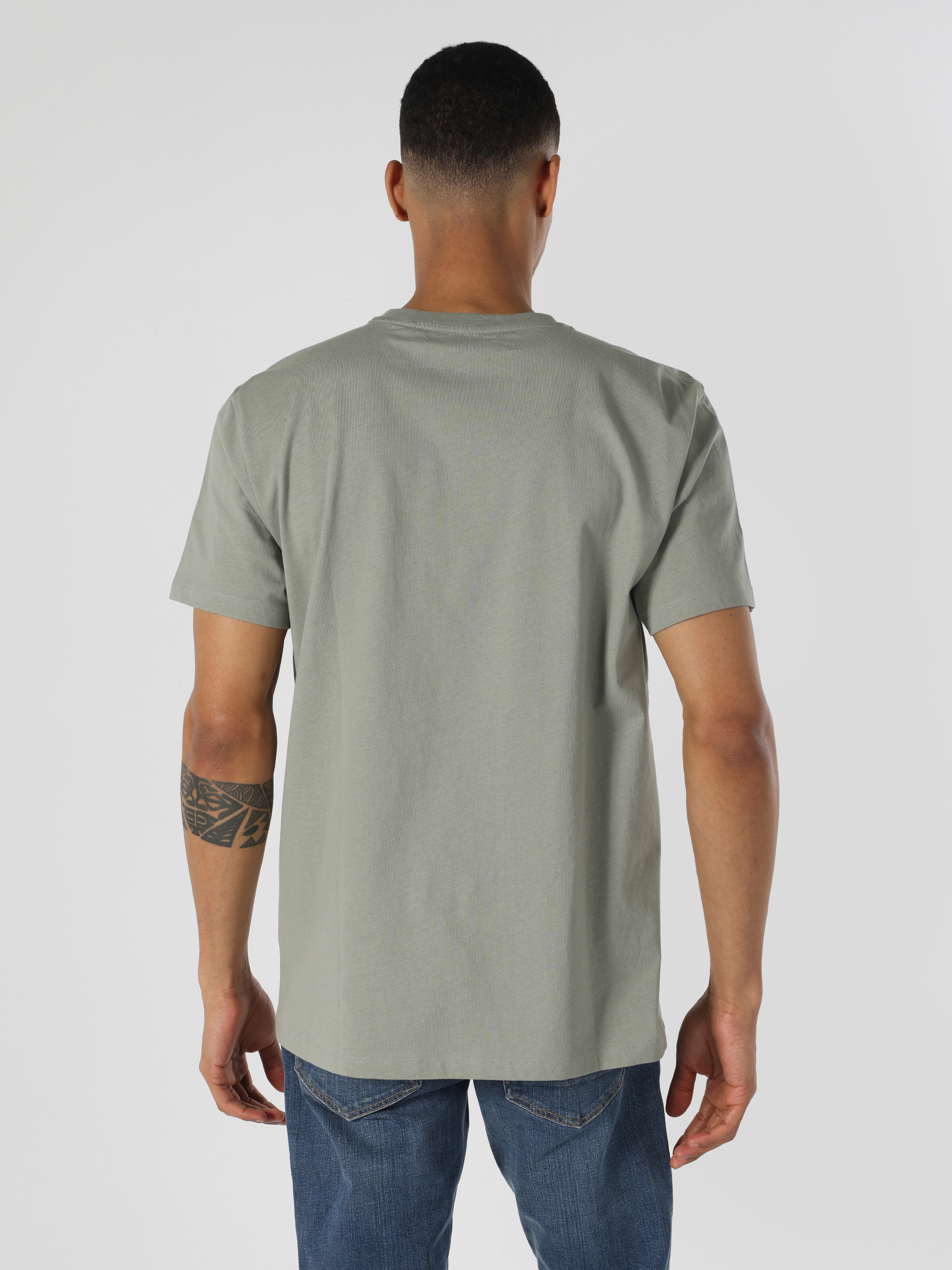 Afficher les détails de T-Shirt À Manches Courtes Pour Hommes, Coupe Confortable, Col Rond, Basique, Vert