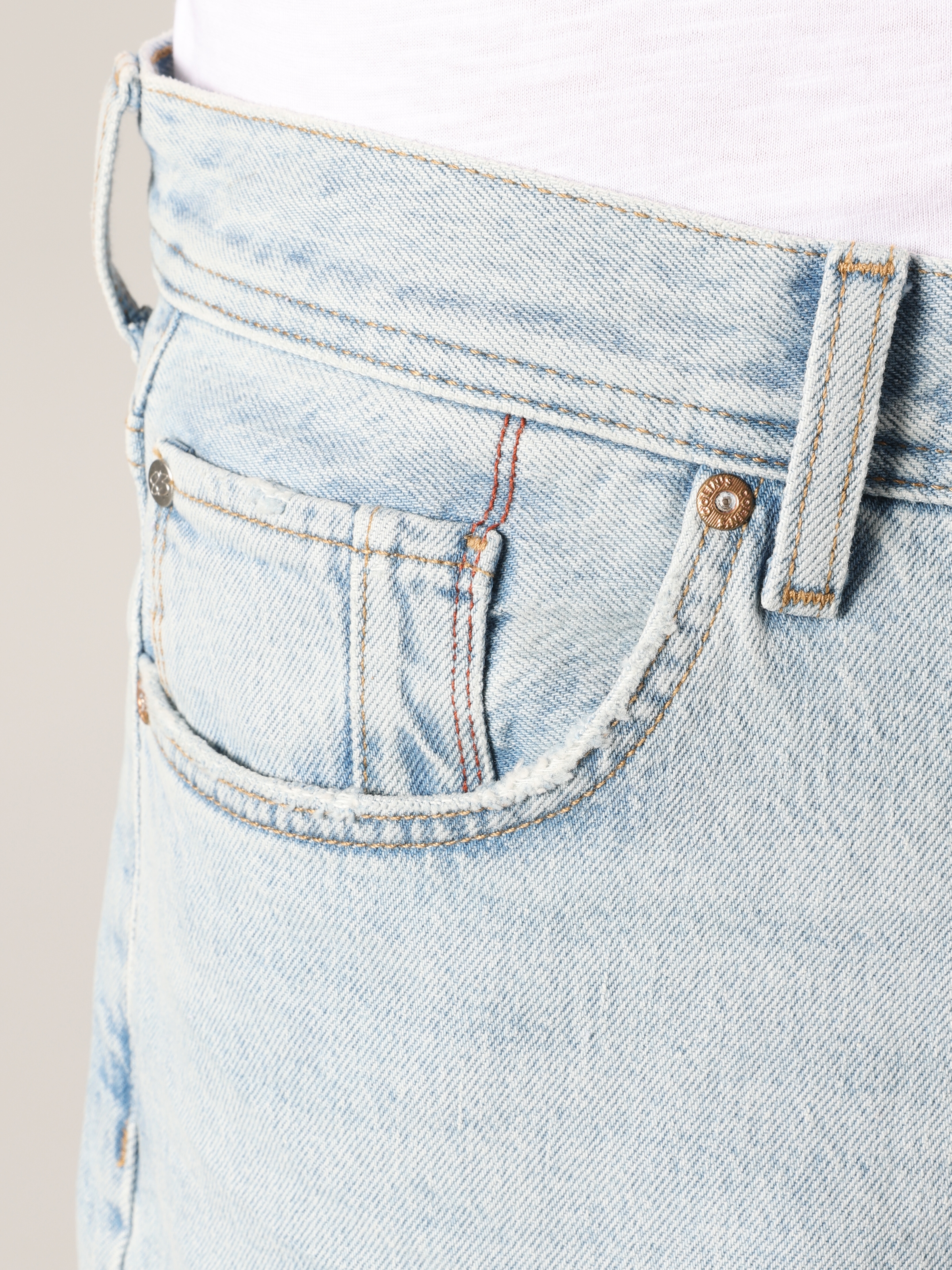 Afficher les détails de Short Baggy Fit Taille Moyenne Bleu Pour Homme