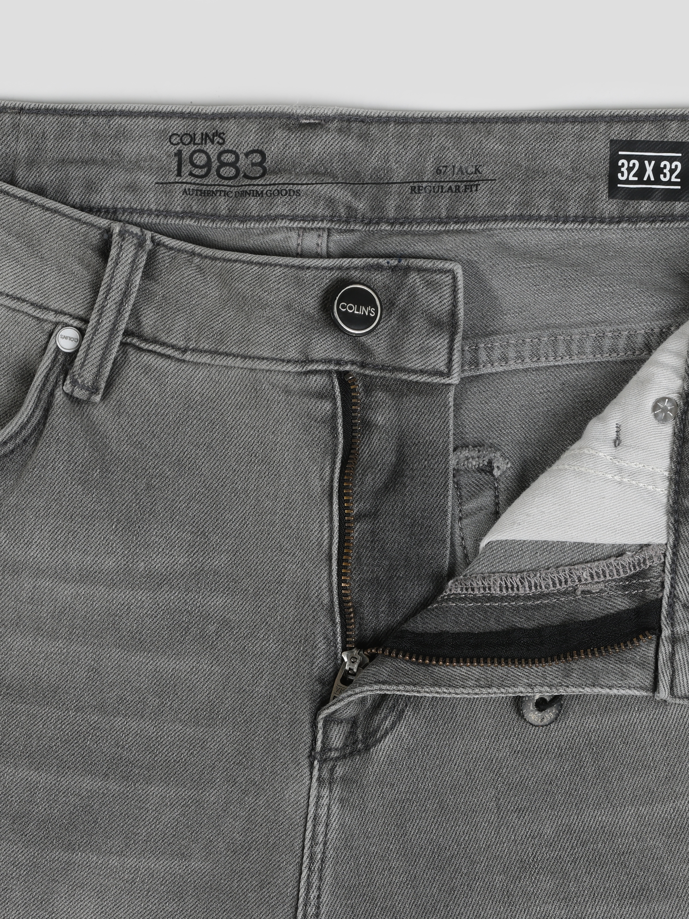 Afficher les détails de 067 Jack Coupe Normale Taille Normale Jambe Slim Pantalon Homme Gris