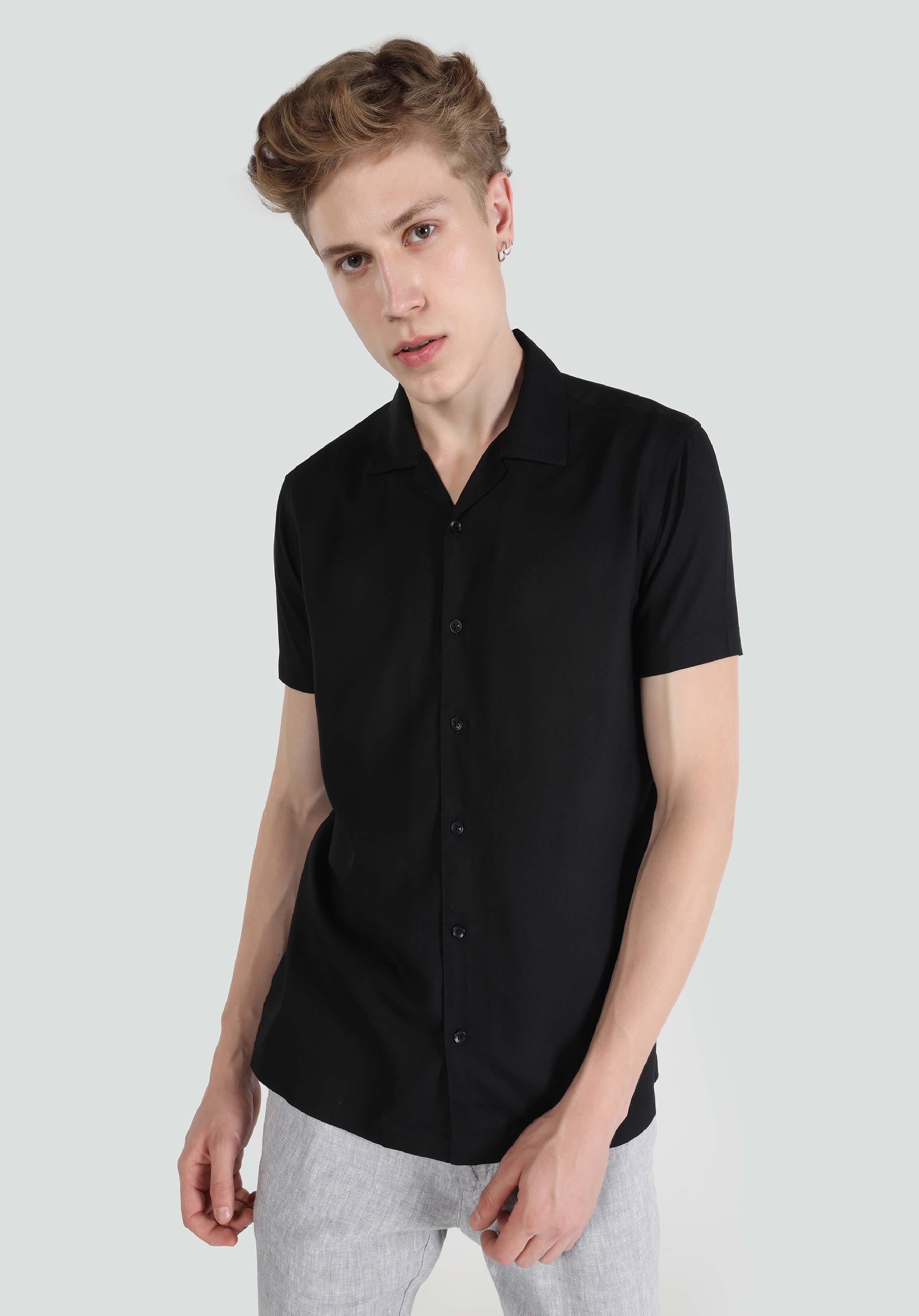 Chemise on sale noire homme