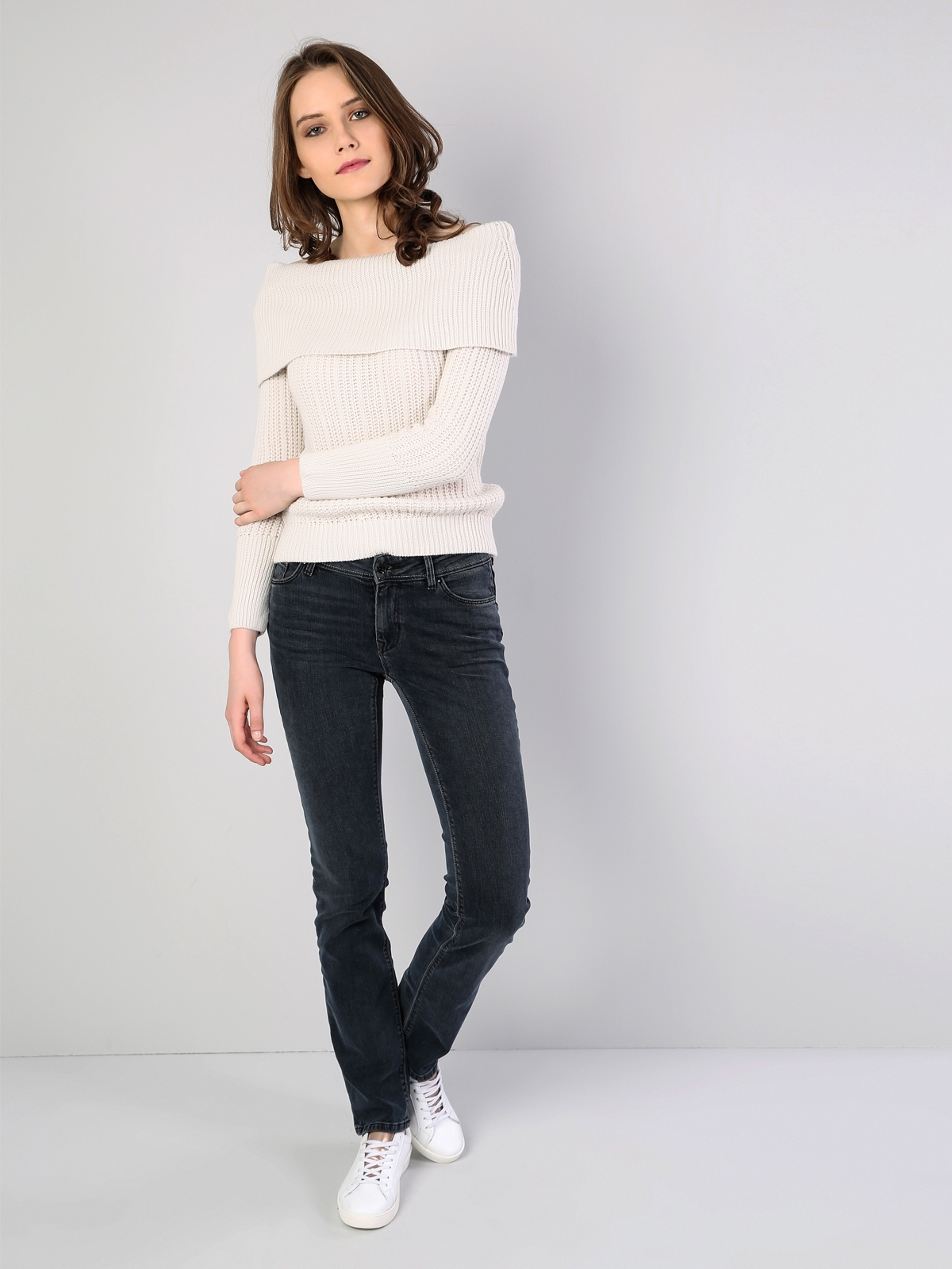 Jean noir femme coupe droite clearance