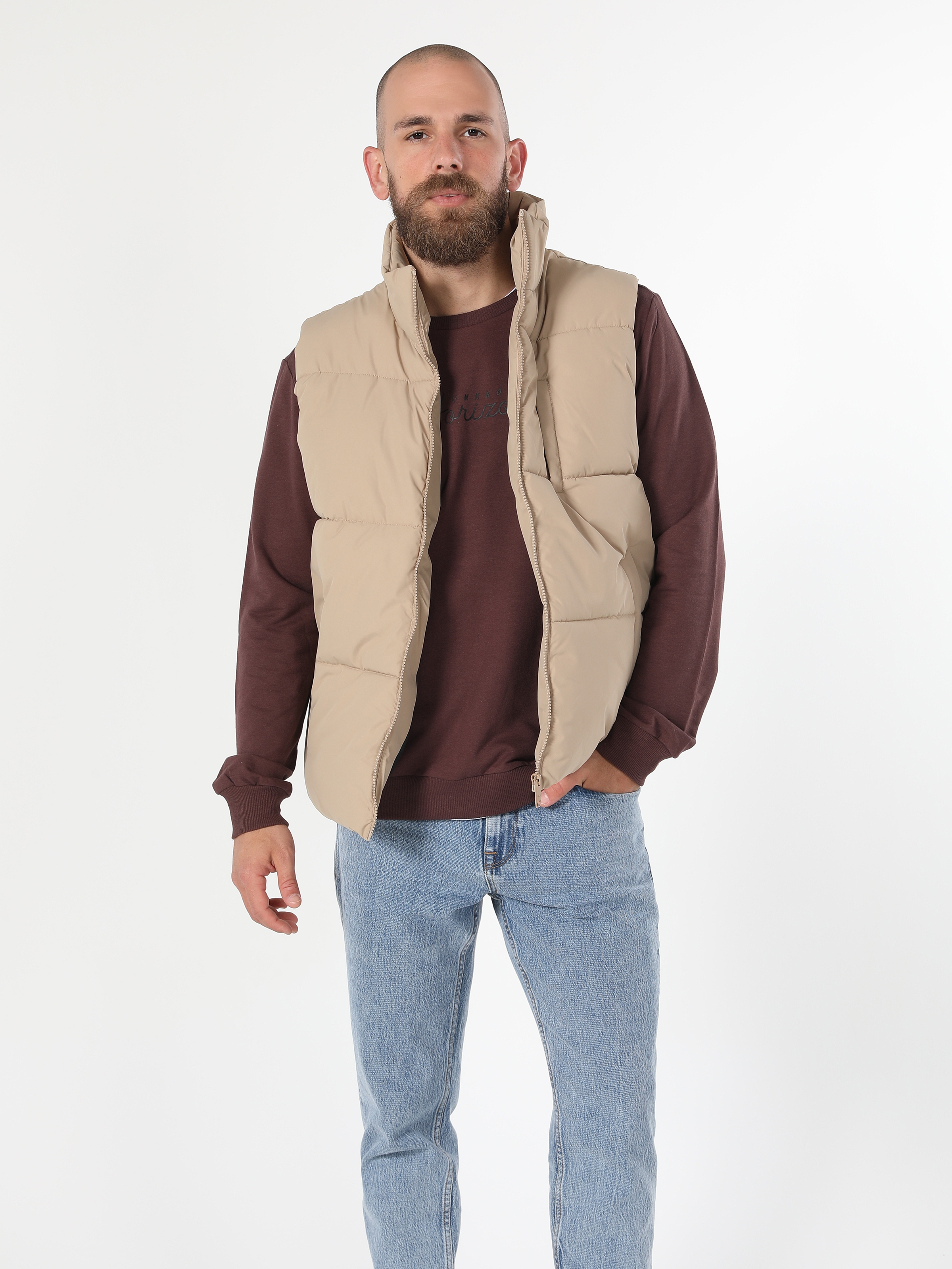 Gilet beige discount homme