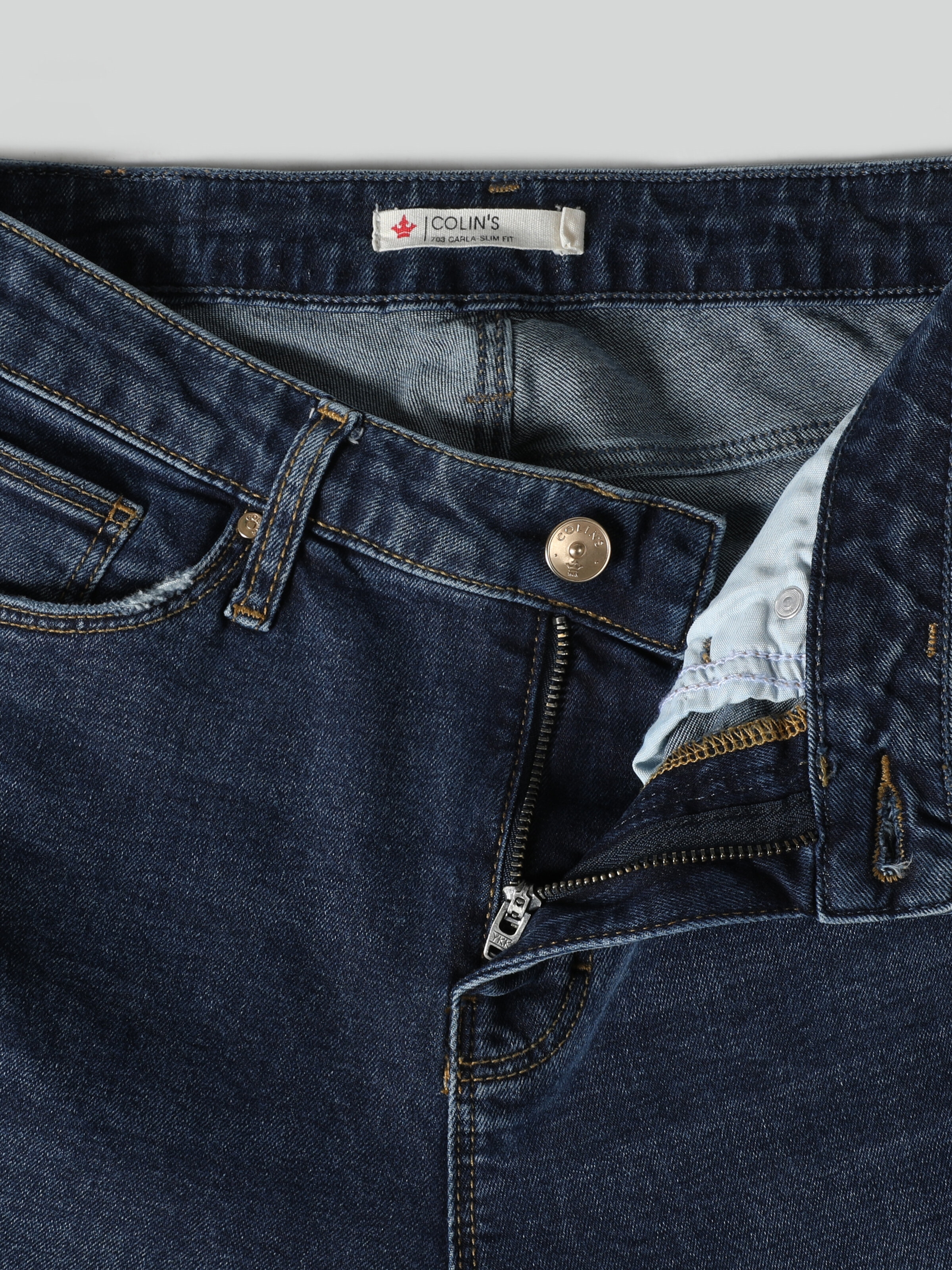 Afficher les détails de Pantalon Jean Bleu Pour Femmes 