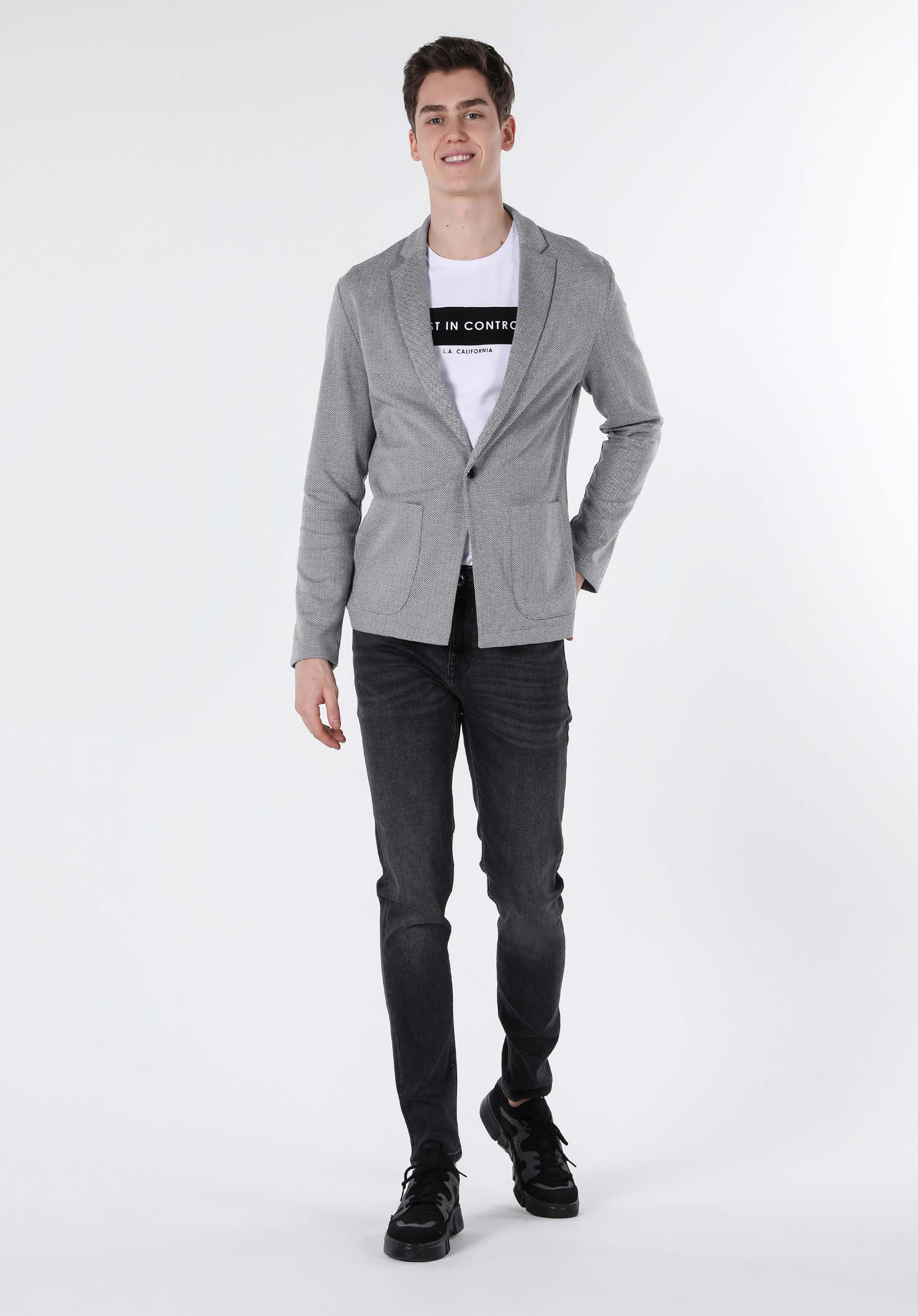 Veste Slim Fit Avec Boutons Et Poches Pour Homme