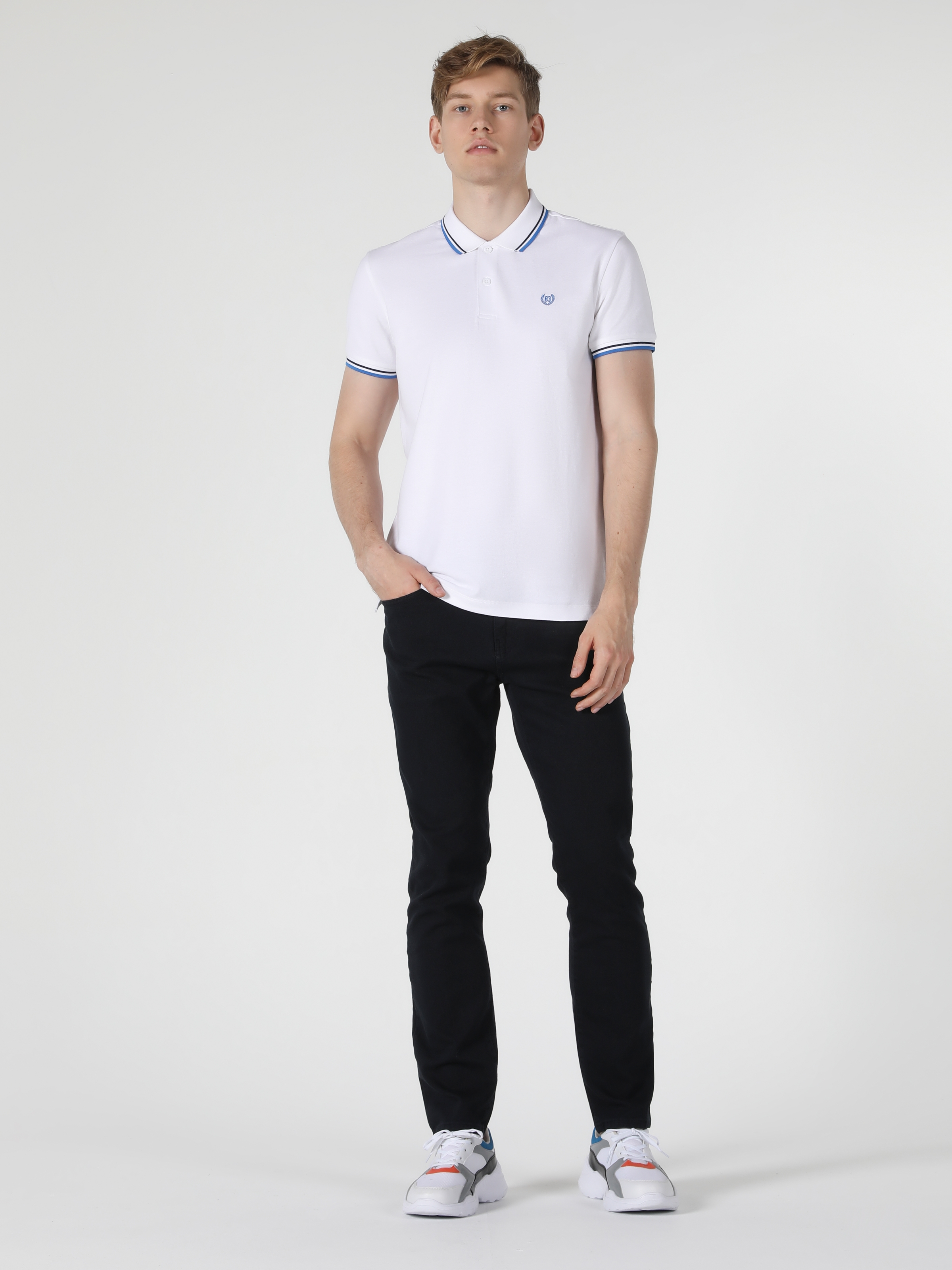 T-shirt Blanc Polo Pour Homme 