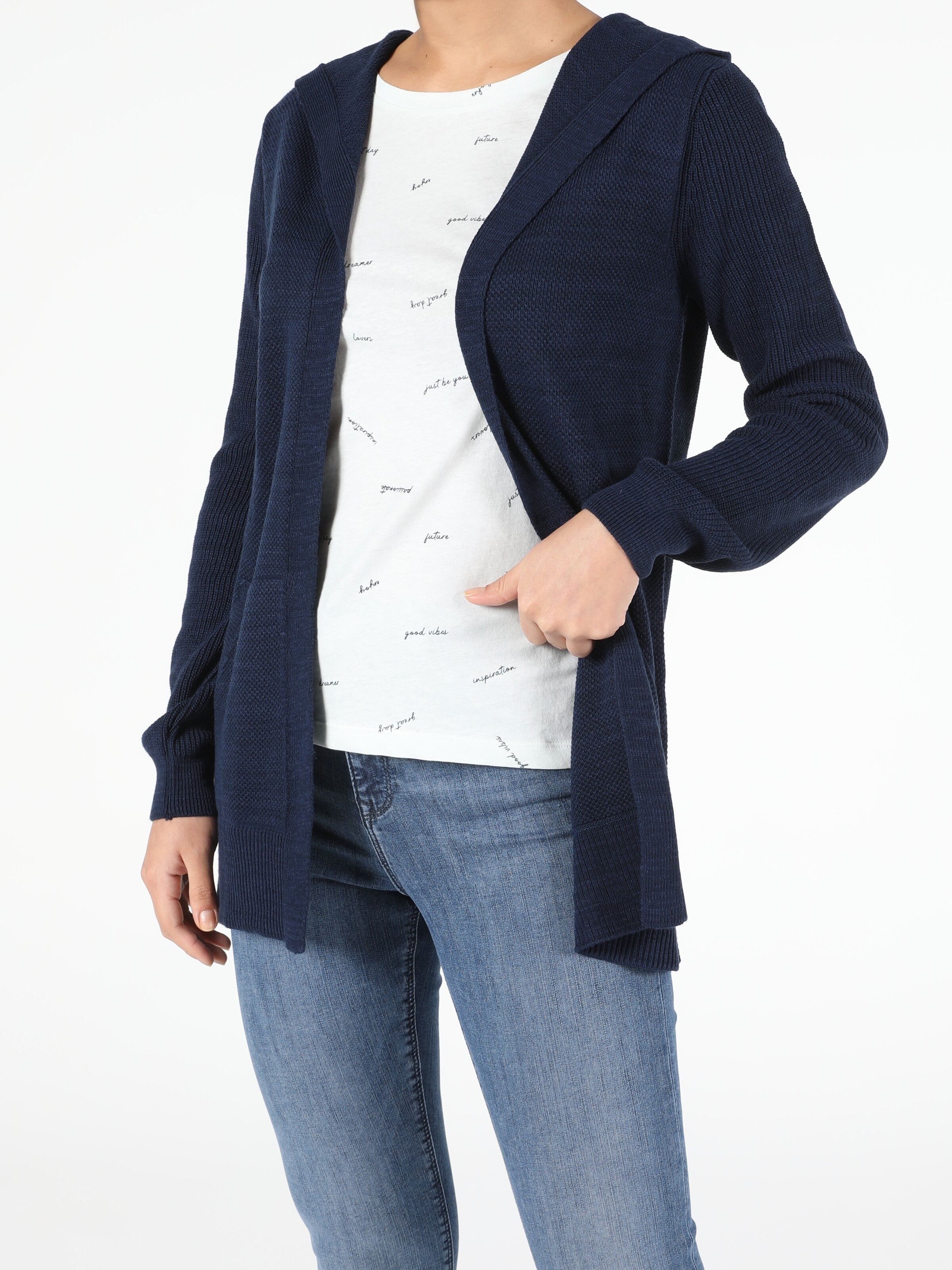 Cardigan 2025 marine femme