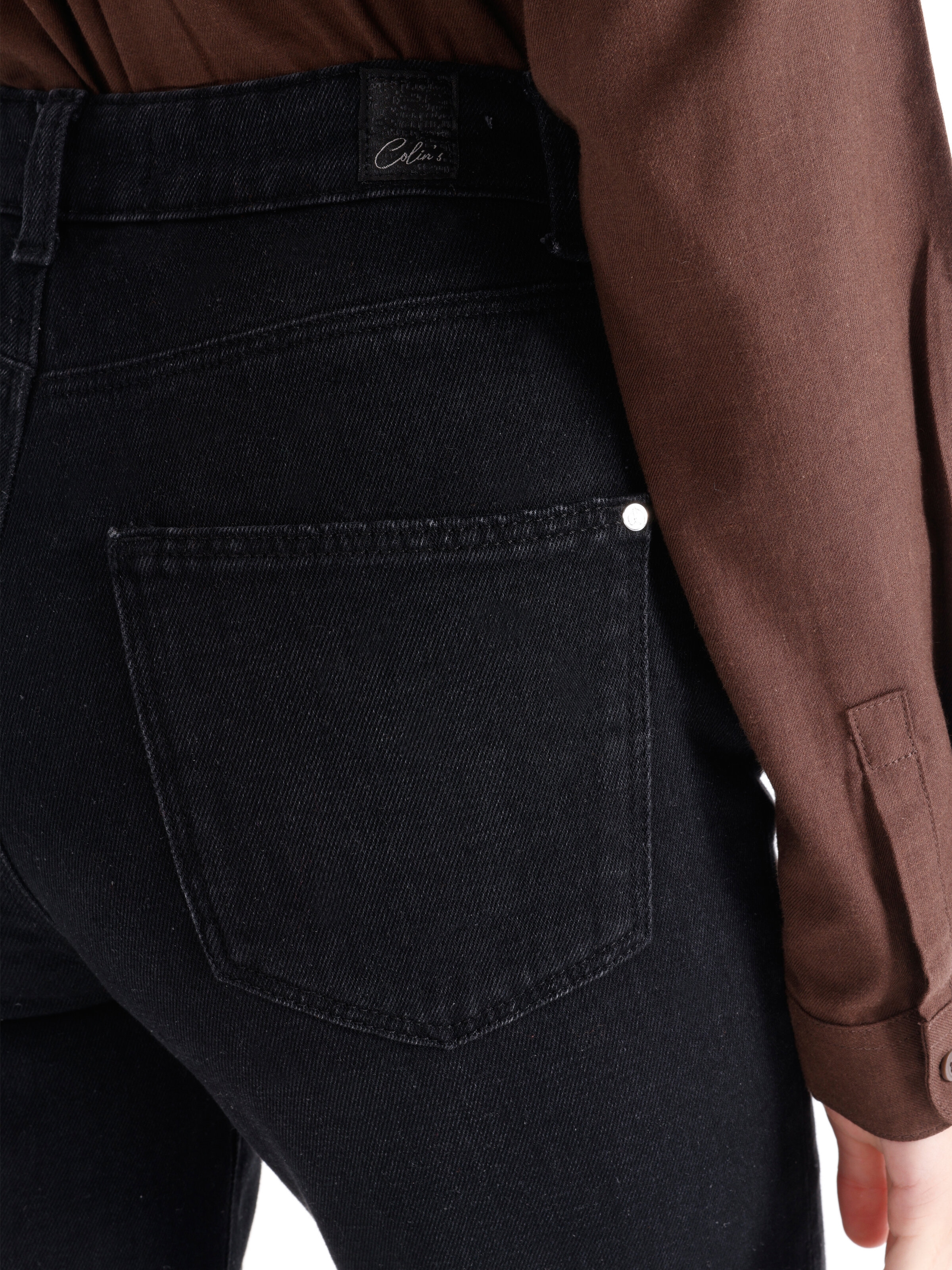 Afficher les détails de Pantalon Jean Noir Pour Femmes