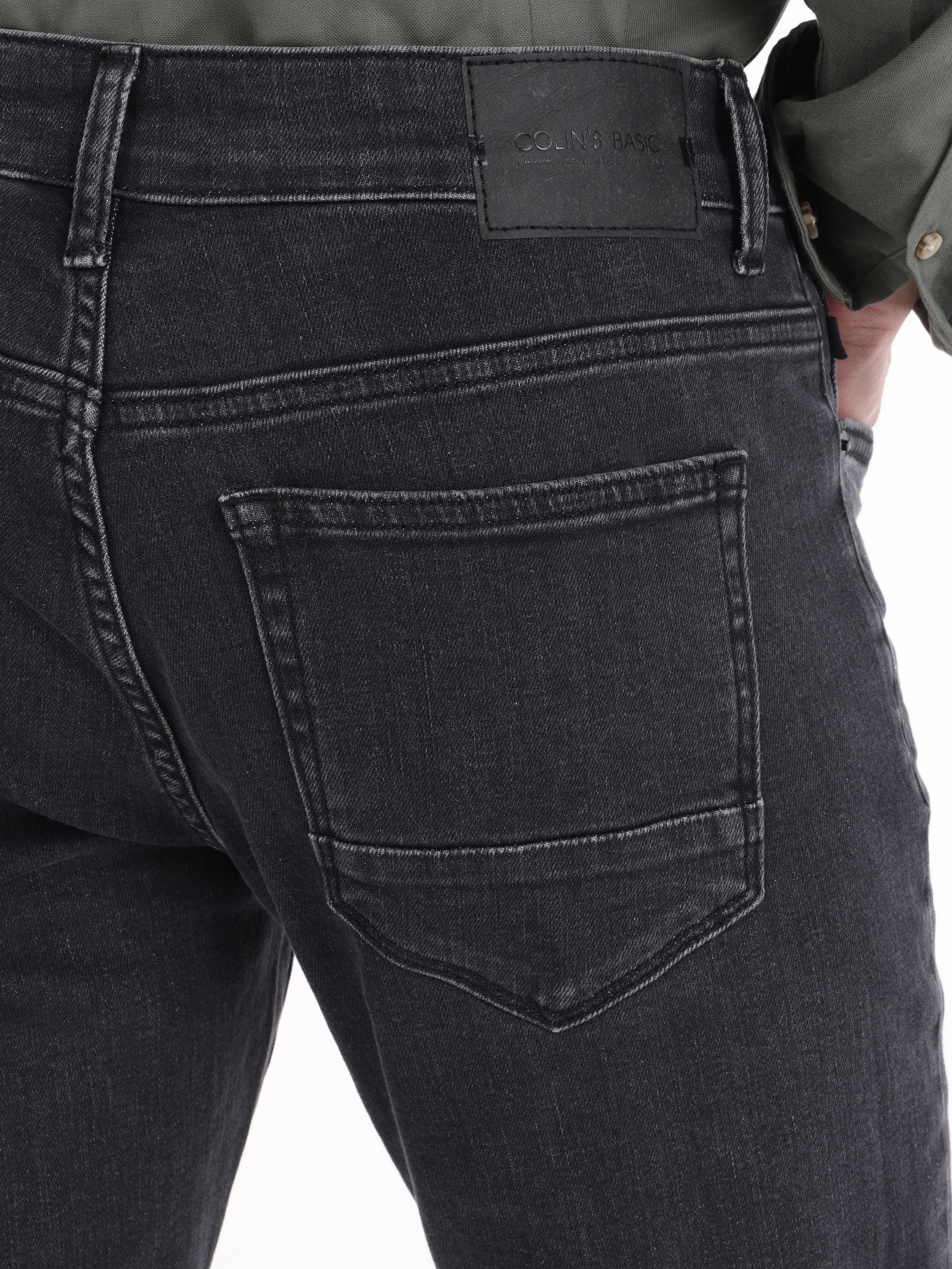 Afficher les détails de 041 Danny Taille Basse Jambe Étroite Jean Coupe Ajustée Pantalon En Jean Pour Hommes