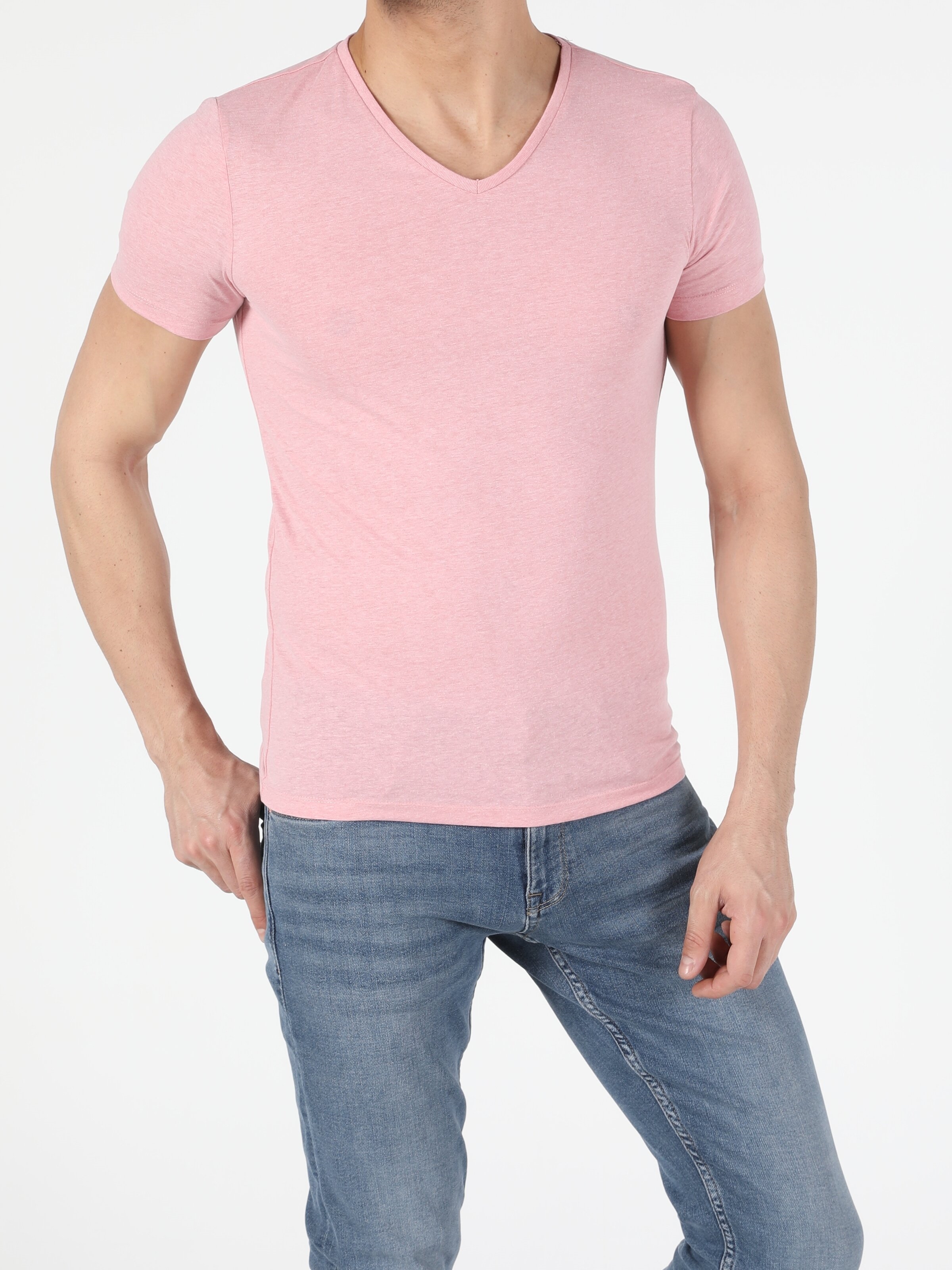 T-shirt manches courtes rose homme