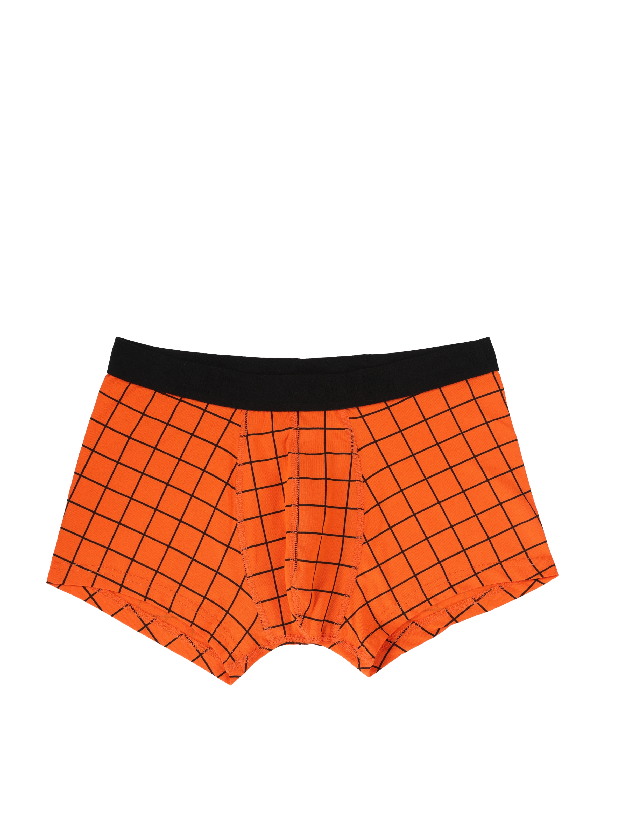 Afficher les détails de Sous-Vêtements Pour Hommes Orange À Carreaux