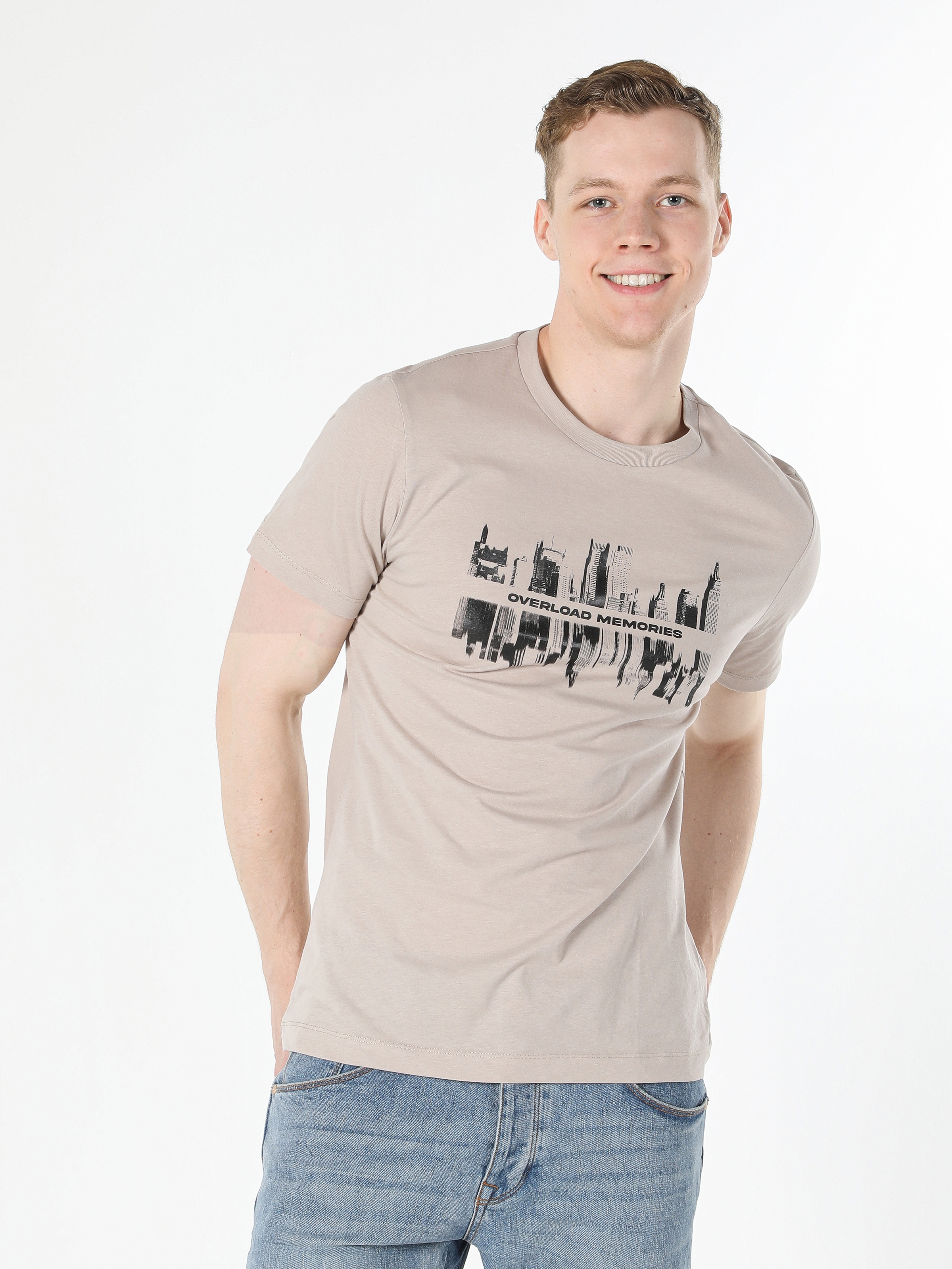 hard to please Collapse Experiment T-Shirt Beige HOMME | Colin's