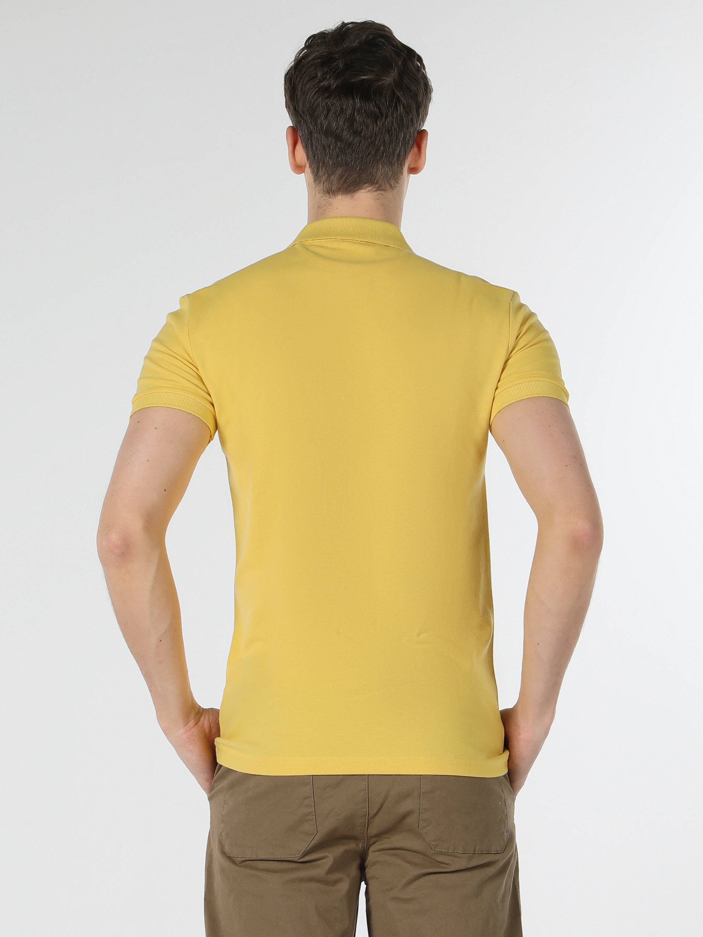 Afficher les détails de T-Shirt Polo Safran Slim Fit Col Polo Homme Manches Courtes