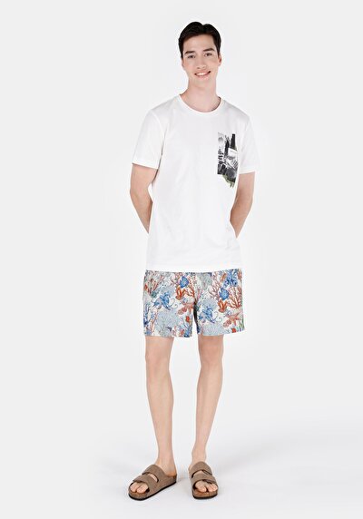 Image de Short De Bain Beige Regular Fit  Homme