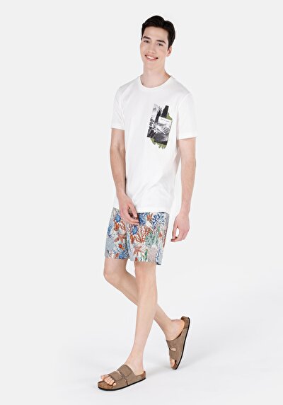 Image de Short De Bain Beige Regular Fit  Homme