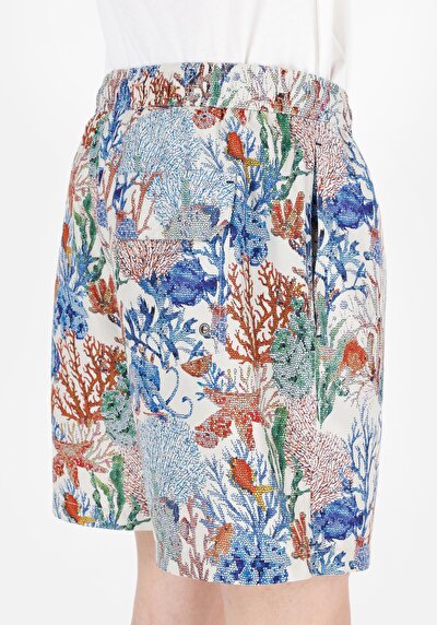 Afficher les détails de Short De Bain Beige Regular Fit  Homme