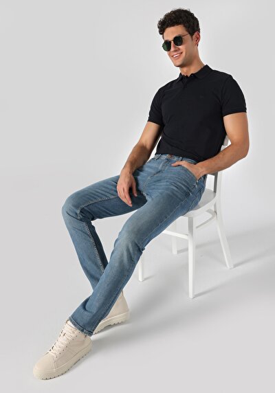 Image de 044 Karl Pantalon Denim   En  Straight Fit Homme