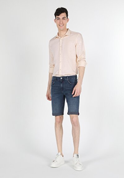 Image de Chemise À Manches Longues Jaune Slim Fit Homme