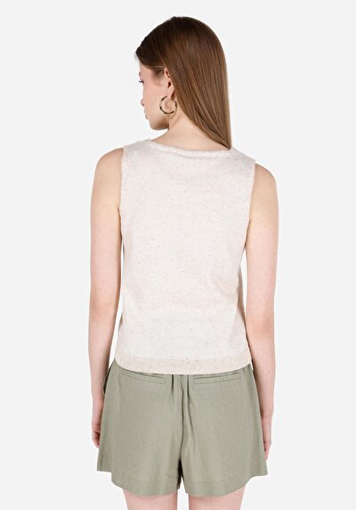 Image de Tricot Ecru Slim Fit  Femme