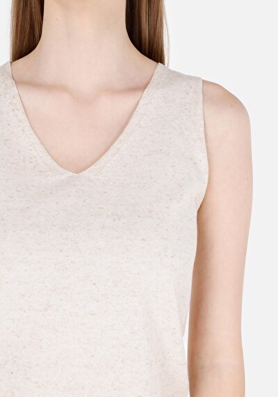Image de Tricot Ecru Slim Fit  Femme