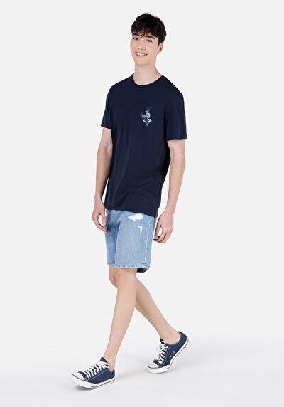 Afficher les détails de Short Noir Loose Straight Fit Homme
