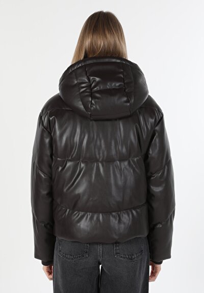 Image de Veste Pu Marron   Regular Fit Femme